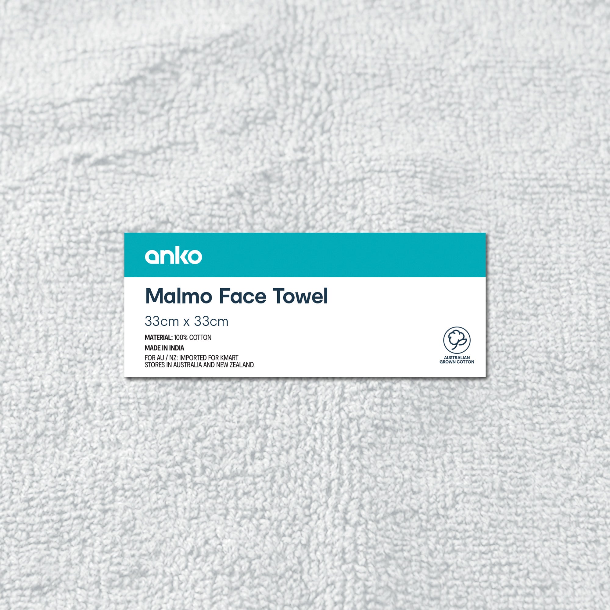 Anko Malmo Face Towel - Spa Refreshment Anko Malmo Face Towel - Spa Refreshment