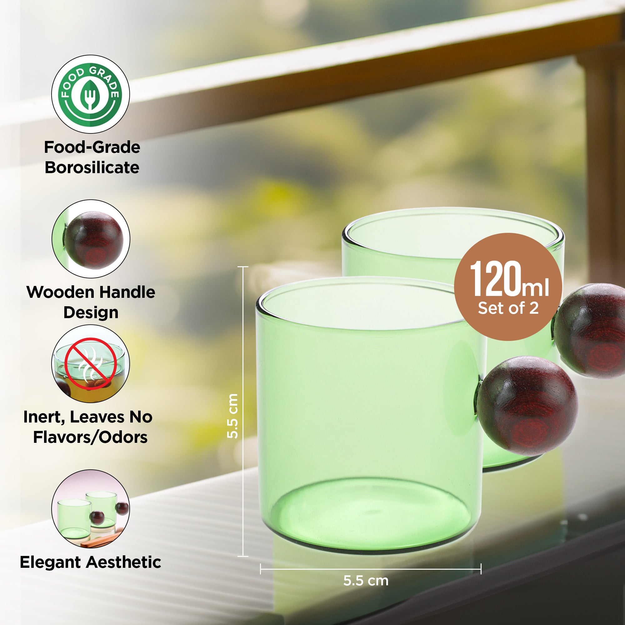 UMAI glass tea cups - perfect for home use UMAI glass tea cups - perfect for home use