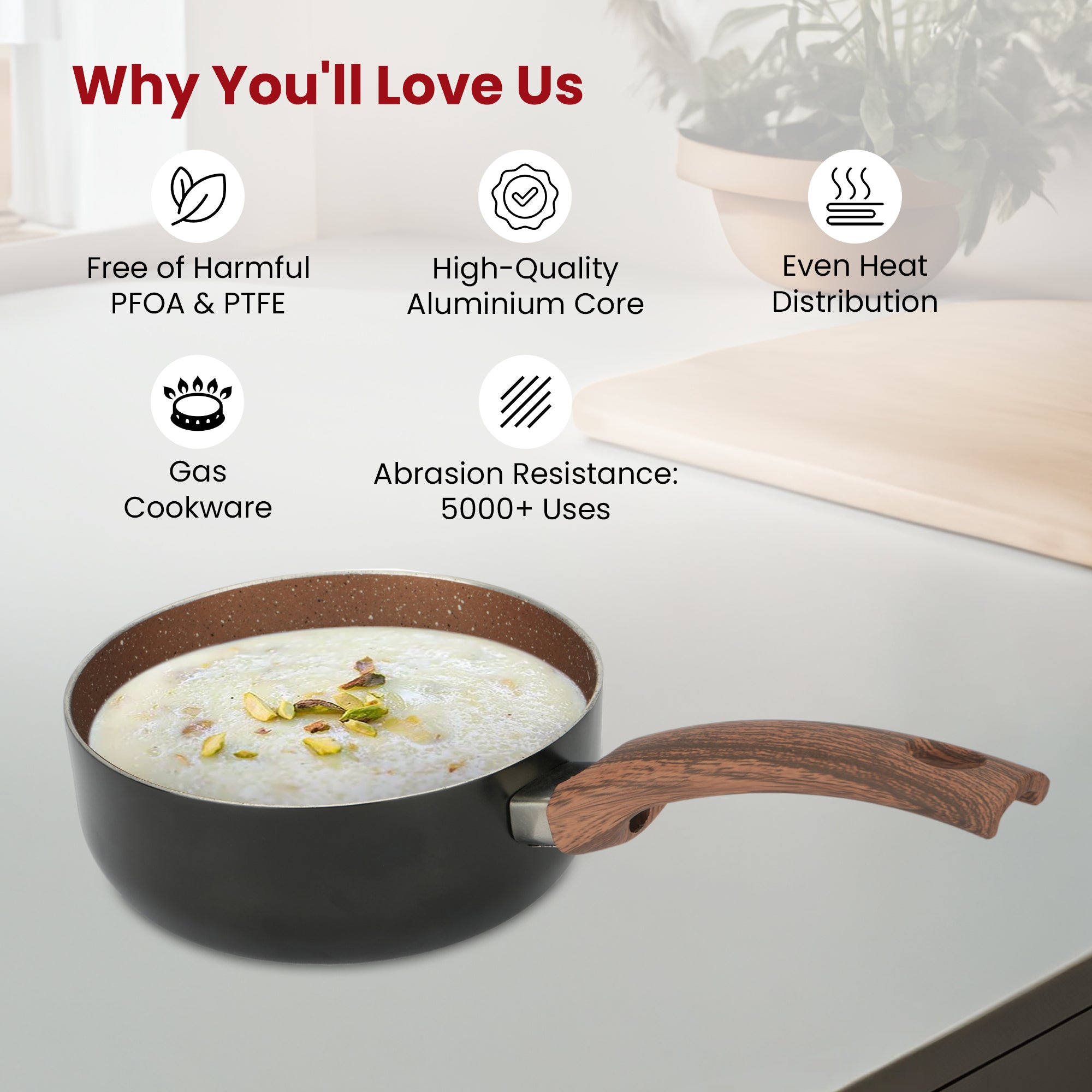 USHA SHRIRAM non-stick cooking pan - Elegant kitchen design USHA SHRIRAM non-stick cooking pan - Elegant kitchen design