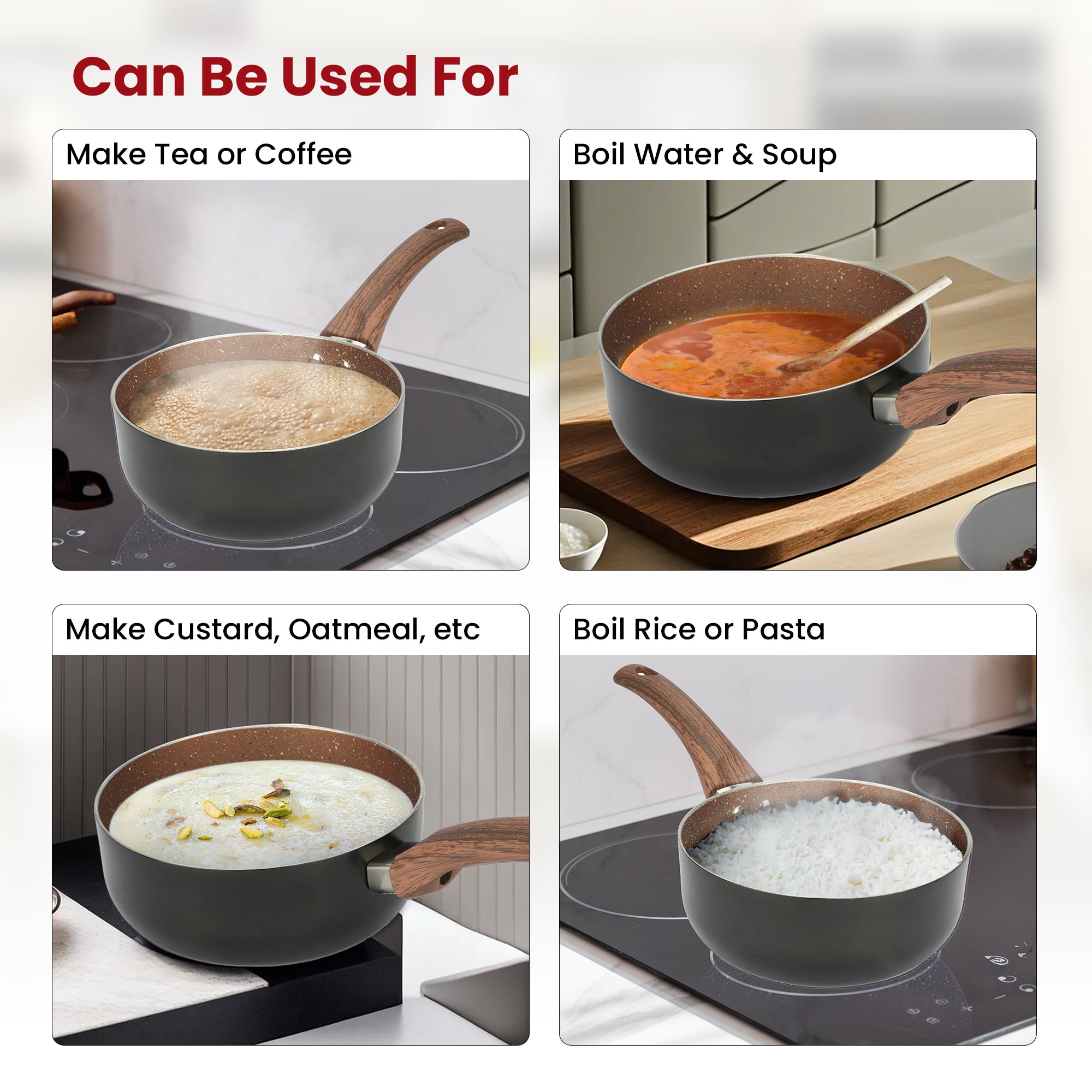USHA SHRIRAM aluminium saucepan - Easy boiling water USHA SHRIRAM aluminium saucepan - Easy boiling water