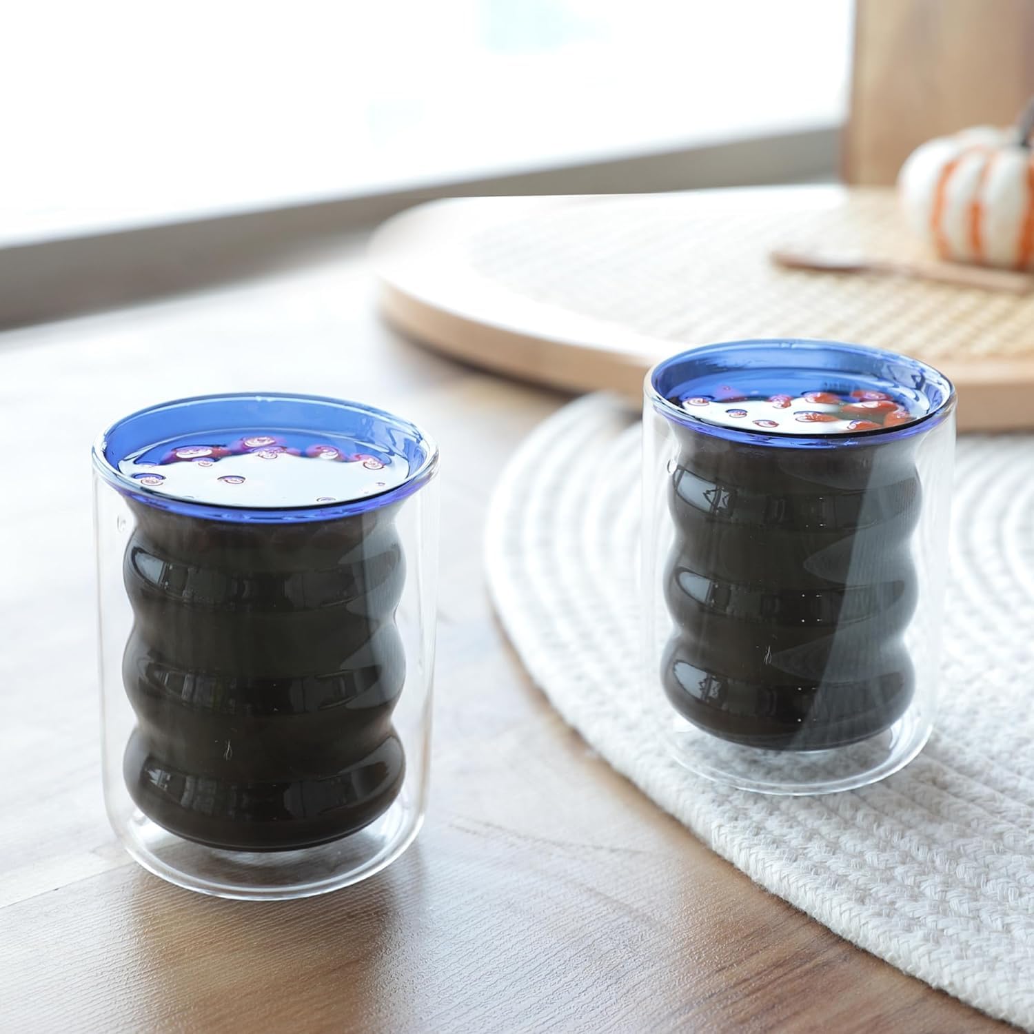 Kuber Industries double wall glass set - stylish home decor Kuber Industries double wall glass set - stylish home decor