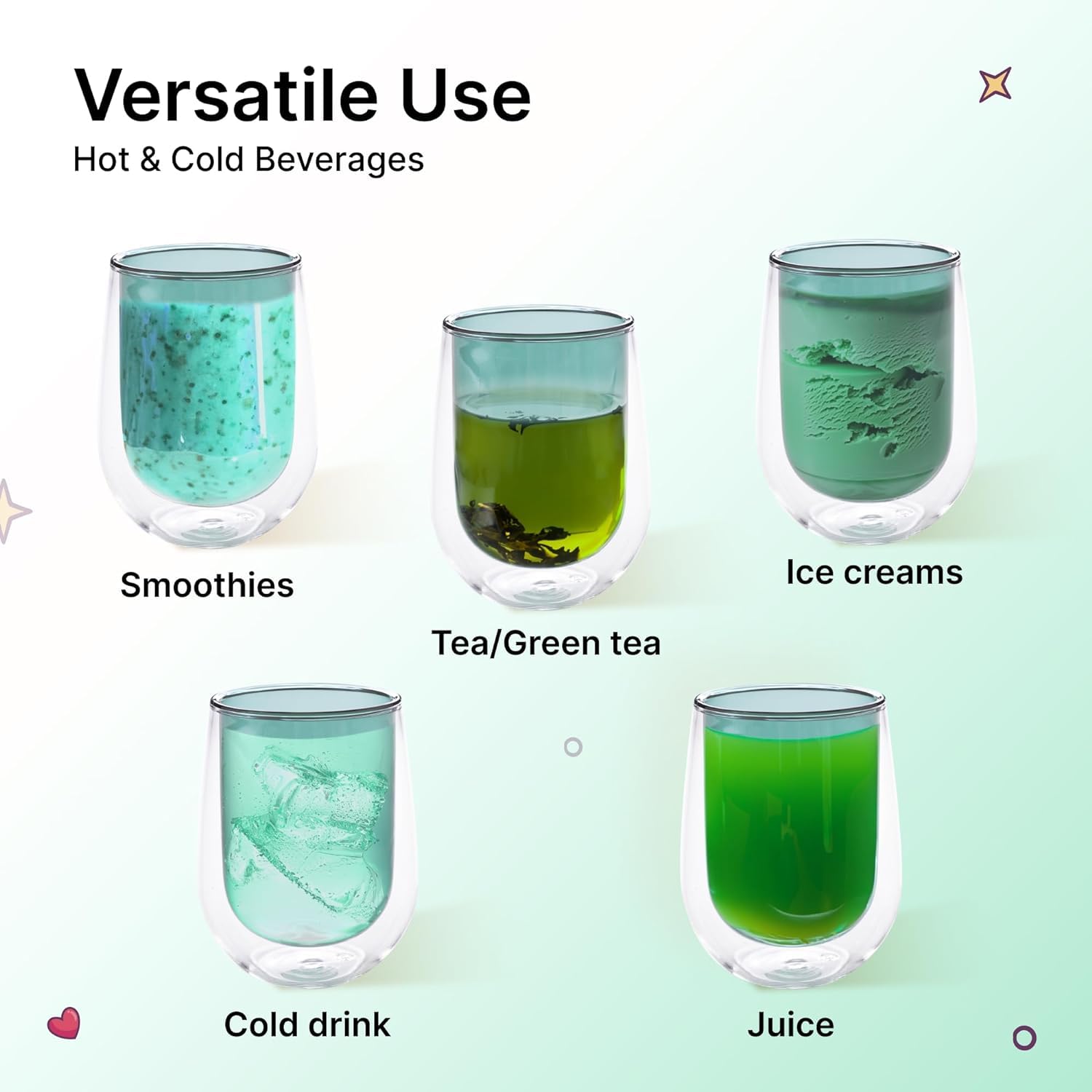 Kuber Industries borosilicate glasses - party setup Kuber Industries borosilicate glasses - party setup
