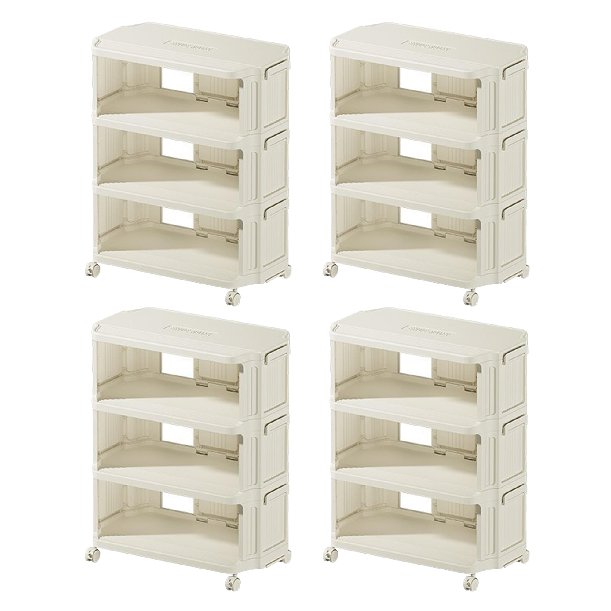 Kuber Industries easy install shoe rack - multi-row design Kuber Industries easy install shoe rack - multi-row design