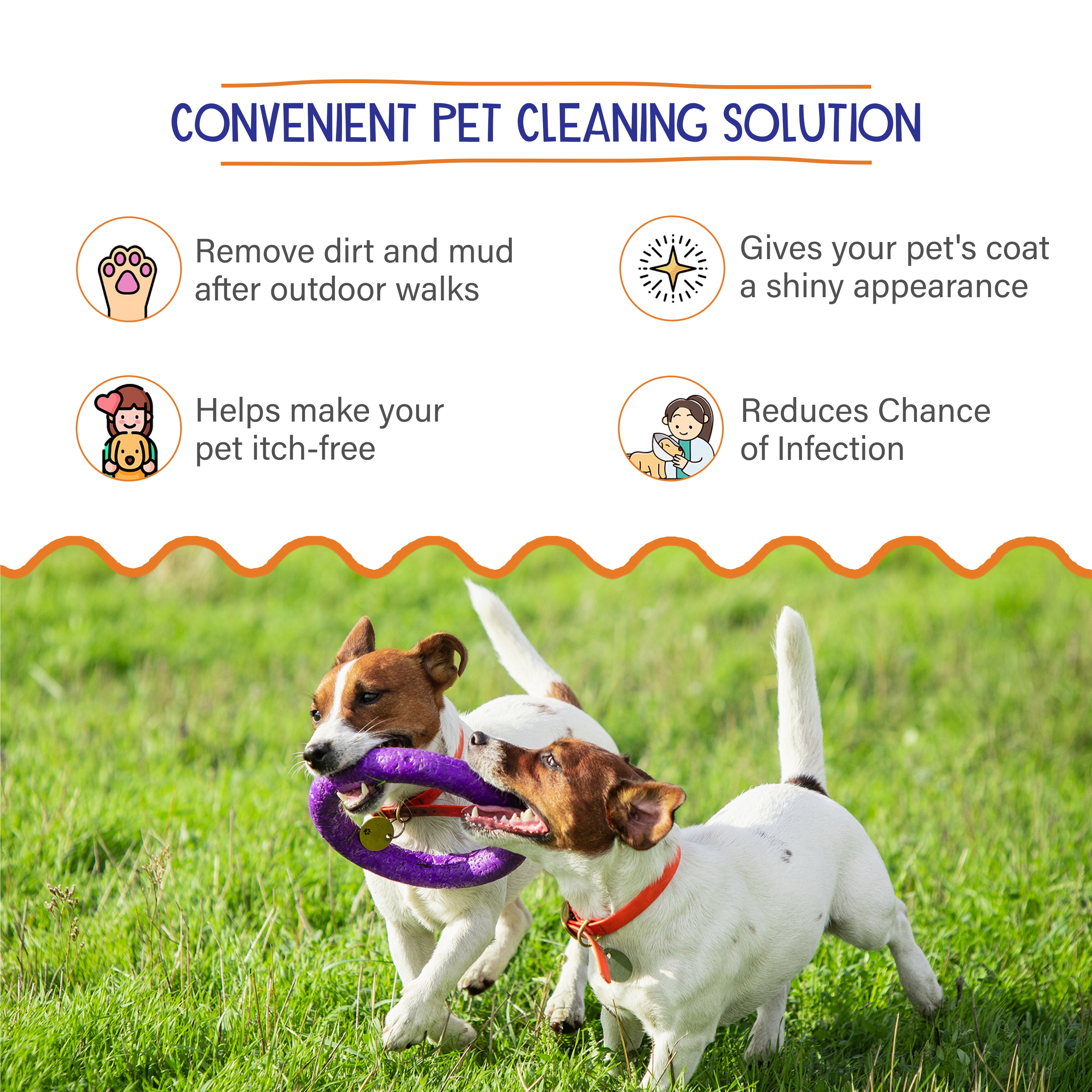 Petvit Anti Itch Pet Wipes - Refreshing wipe for pets Petvit Anti Itch Pet Wipes - Refreshing wipe for pets