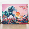 Kit Peinture Diamant 5D Mont Fuji Porte Torii - 30x40 Cm - Art Diamant Complet Pour Adultes Débutants - Déco Maison - 9