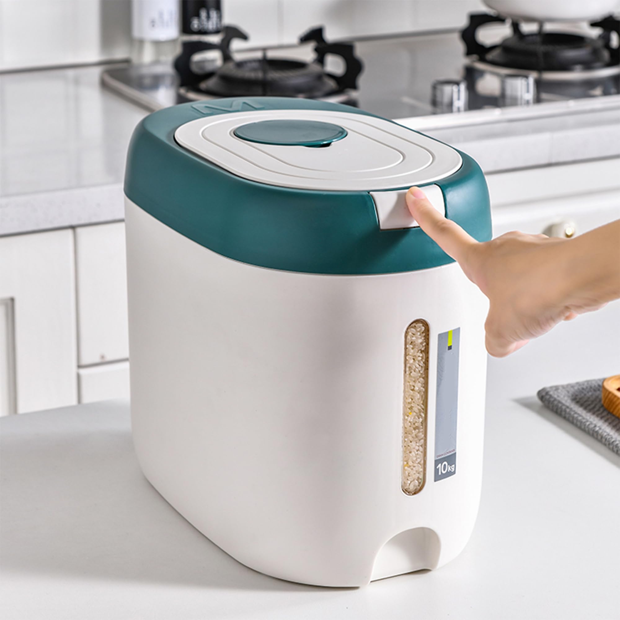 Kuber Industries kitchen storage dispenser - organizing grains Kuber Industries kitchen storage dispenser - organizing grains