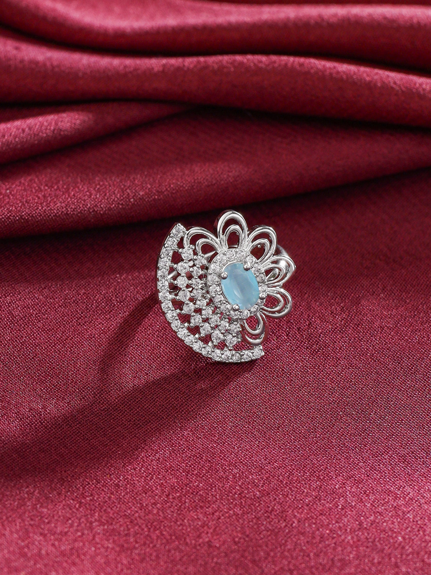 Yellow Chimes Silver Finger Ring - Versatile for all outfits Yellow Chimes Silver Finger Ring - Versatile for all outfits