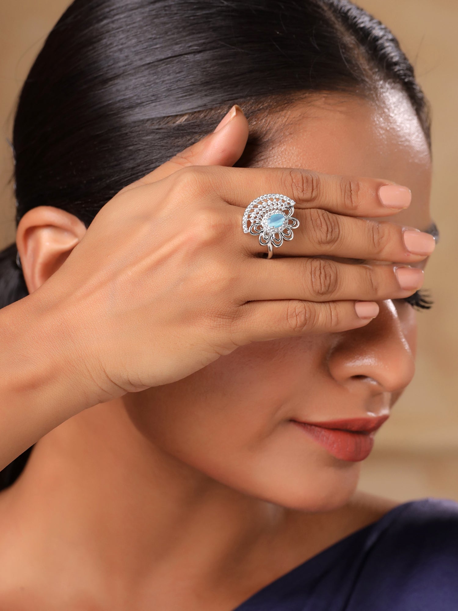 Yellow Chimes Adjustable Silver Ring - Perfect for special events Yellow Chimes Adjustable Silver Ring - Perfect for special events