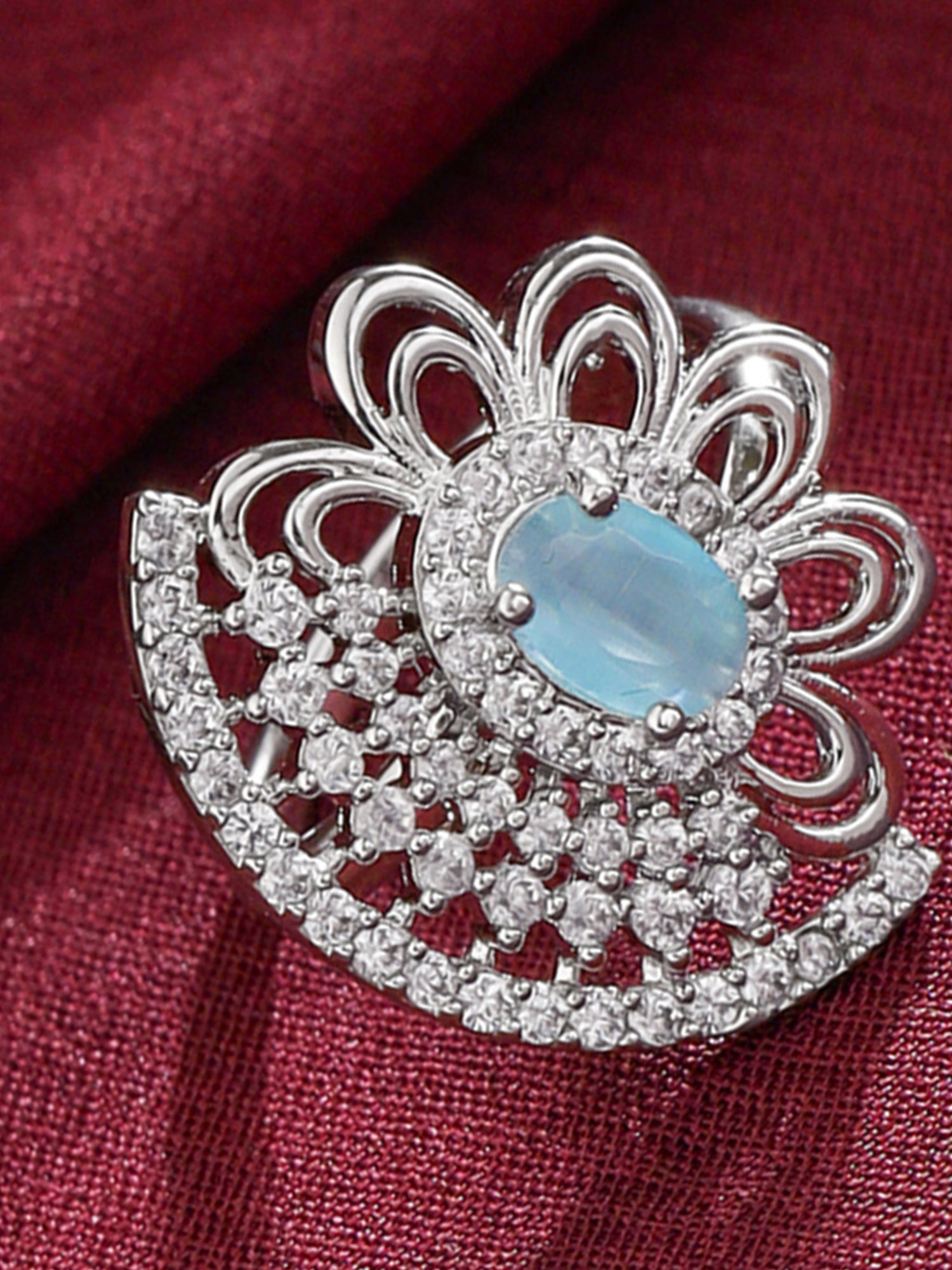 Yellow Chimes AD Stone Ring - Elegant fashion accessory for women Yellow Chimes AD Stone Ring - Elegant fashion accessory for women