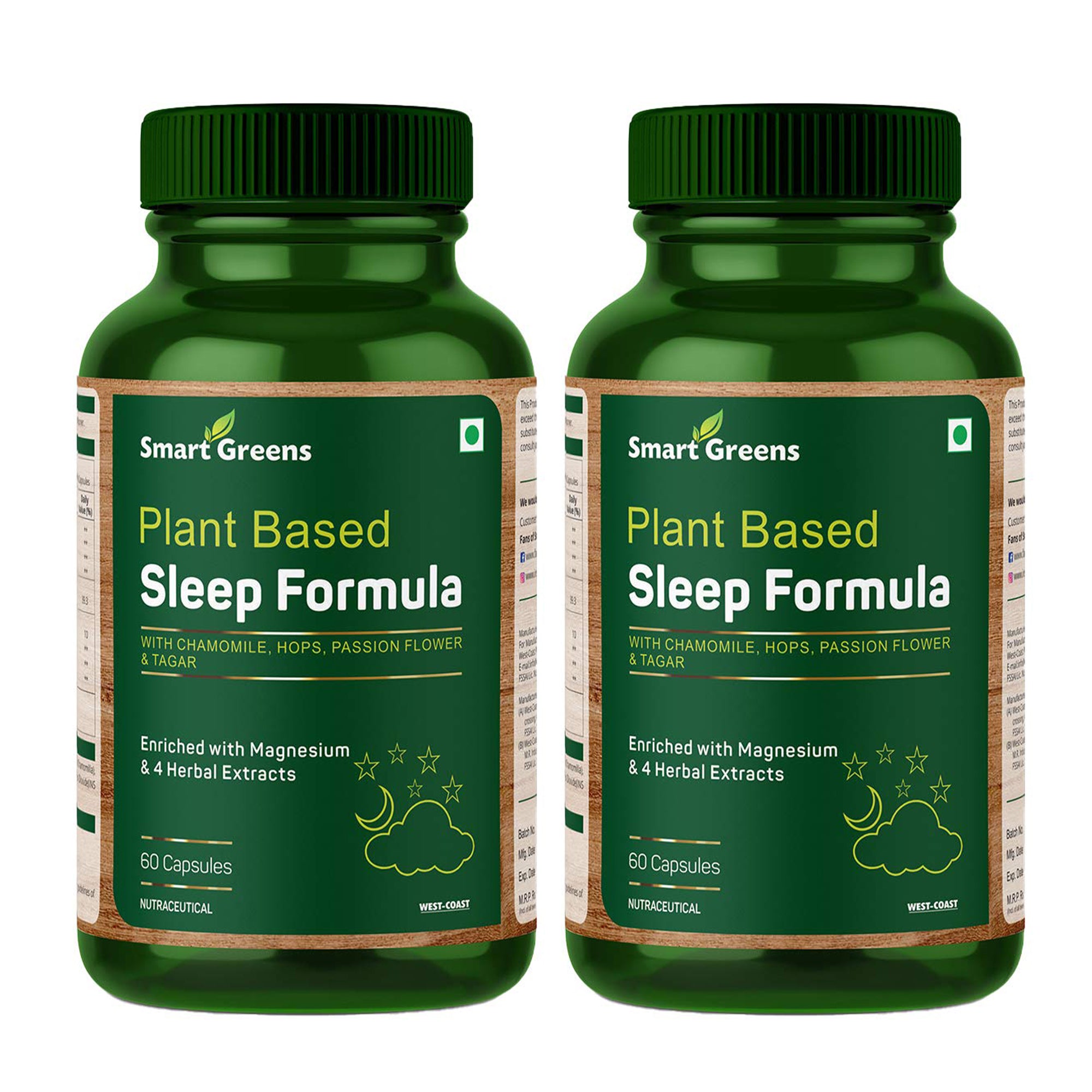 Smart Greens 60 tablets - Gluten-free sleep support Smart Greens 60 tablets - Gluten-free sleep support