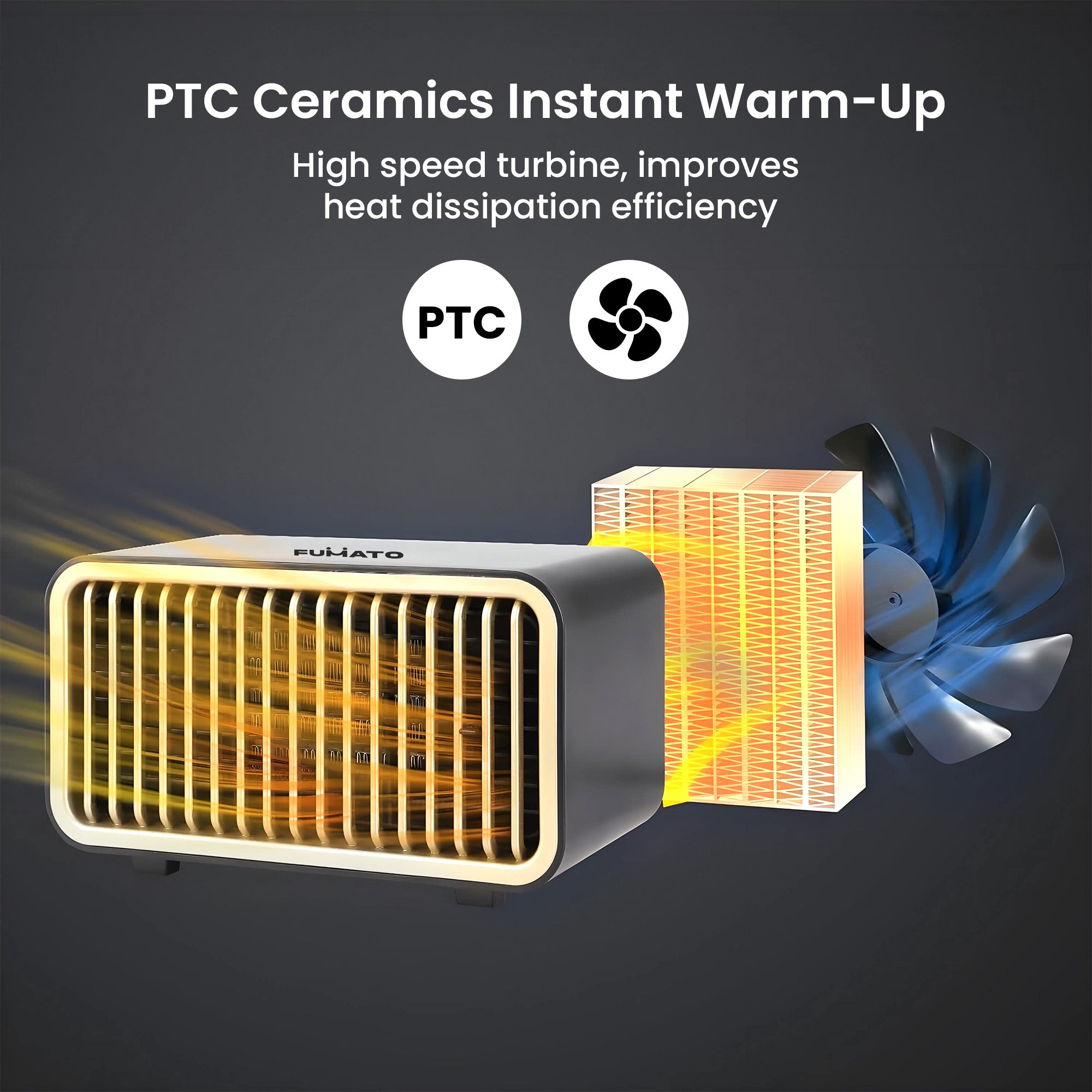 Fumato Fan Heater - Living Room Warmth Fumato Fan Heater - Living Room Warmth