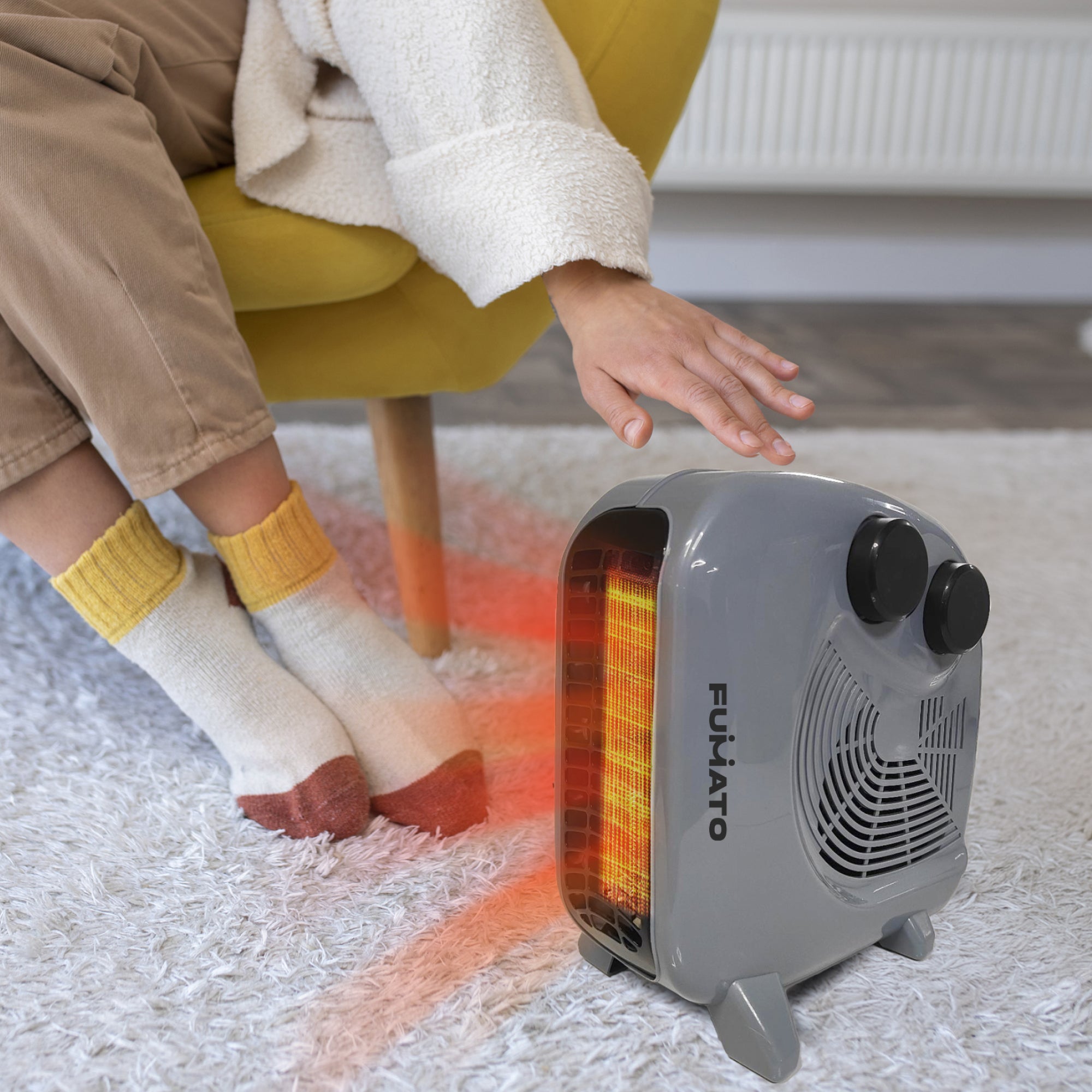 Fumato Portable Room Heater - Efficient Heating Solution Fumato Portable Room Heater - Efficient Heating Solution
