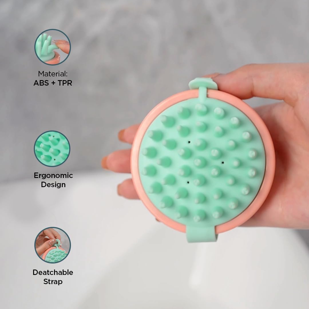 Kuber Industries hair massager brush - Shampoo application tool Kuber Industries hair massager brush - Shampoo application tool