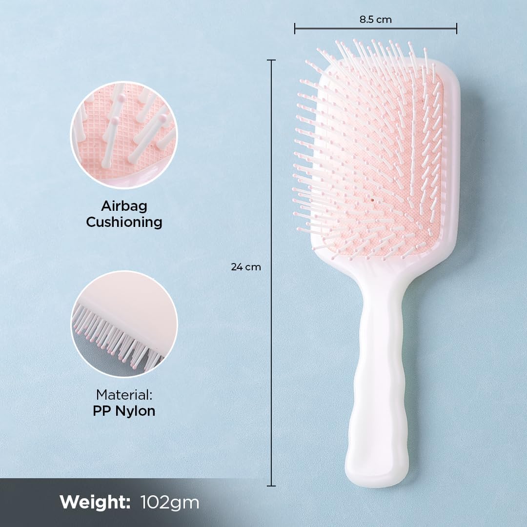Kuber Industries hair brush - comfortable grip styling Kuber Industries hair brush - comfortable grip styling