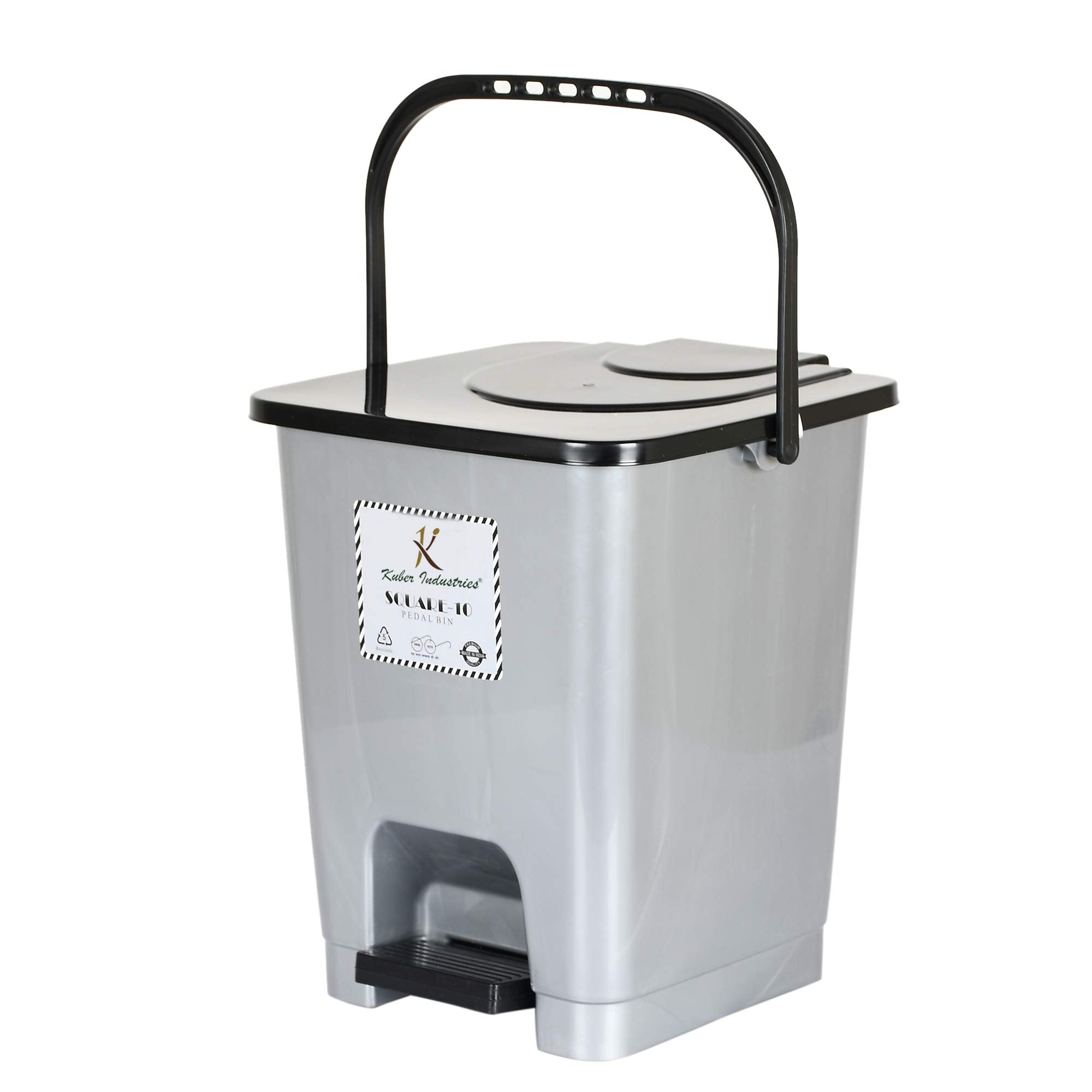 Kuber Industries Step-On Pedal Dustbin - Bathroom use Kuber Industries Step-On Pedal Dustbin - Bathroom use