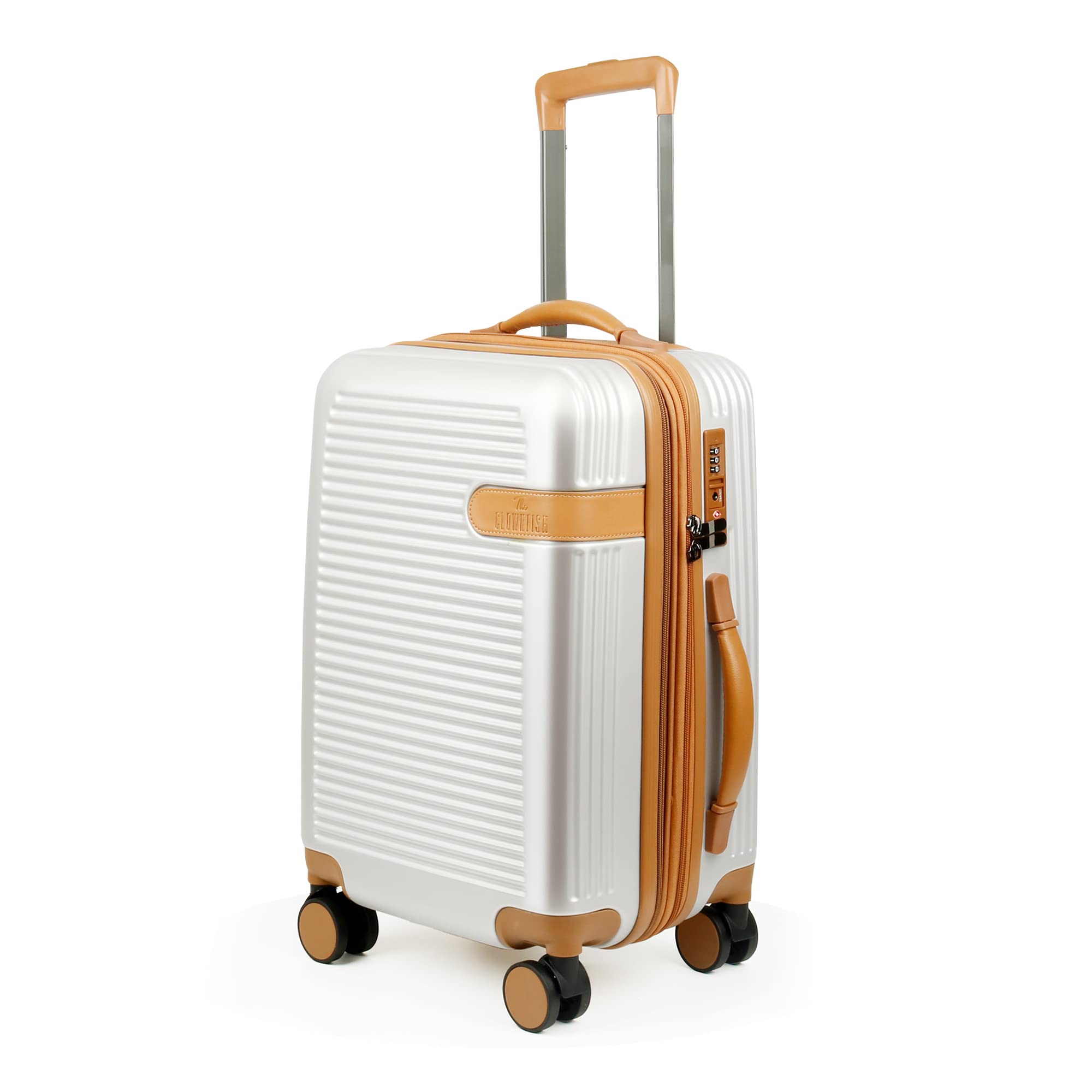 THE CLOWNFISH Kenzo Series Expandable Luggage ABS Polycarbonate GlobalBees Shop