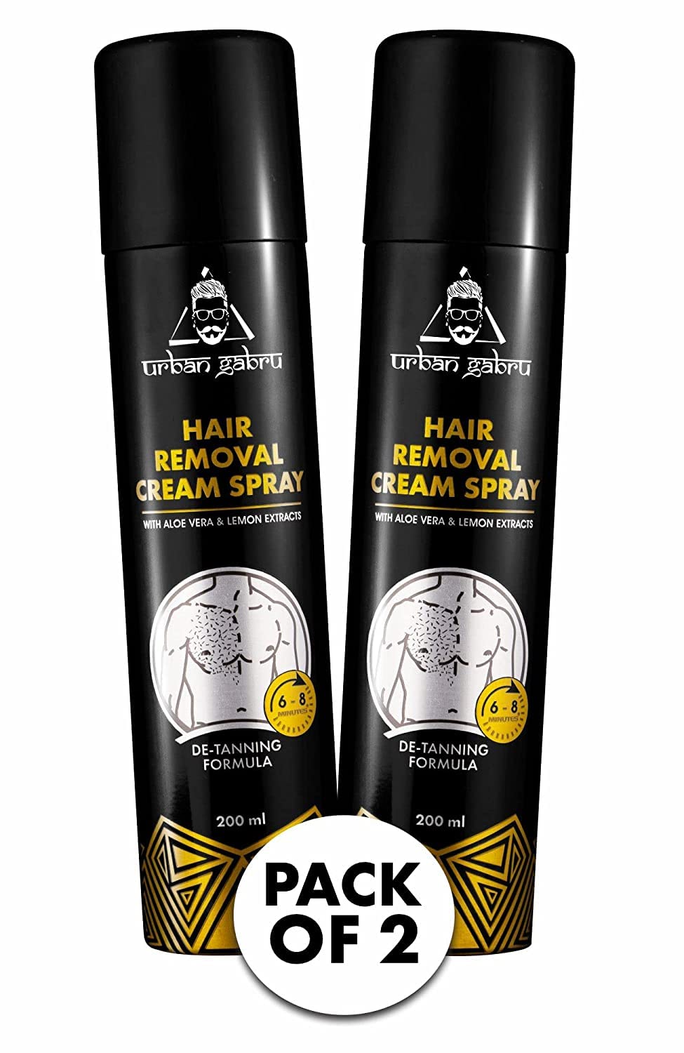 Urban Gabru Hair Removal Spray - Easy to apply and wash off Urban Gabru Hair Removal Spray - Easy to apply and wash off