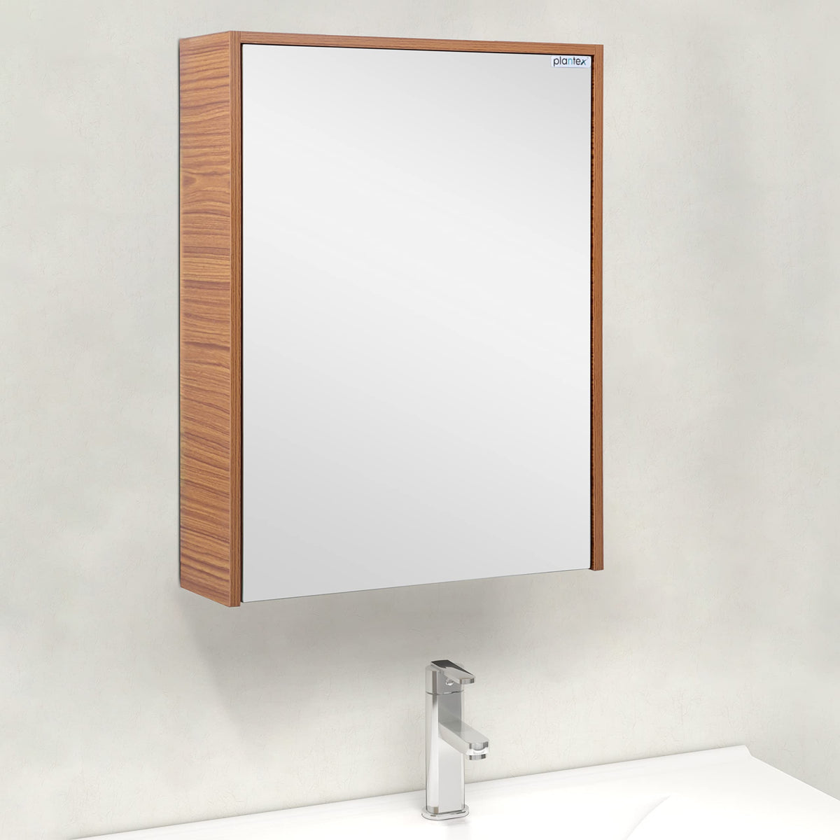 Plantex Bathroom Mirror Cabinet - HDHMR Wood Mayfair Bathroom Organizer Cabinet (18 x 24 Inches) Bathroom Accessories (Rose Wood)