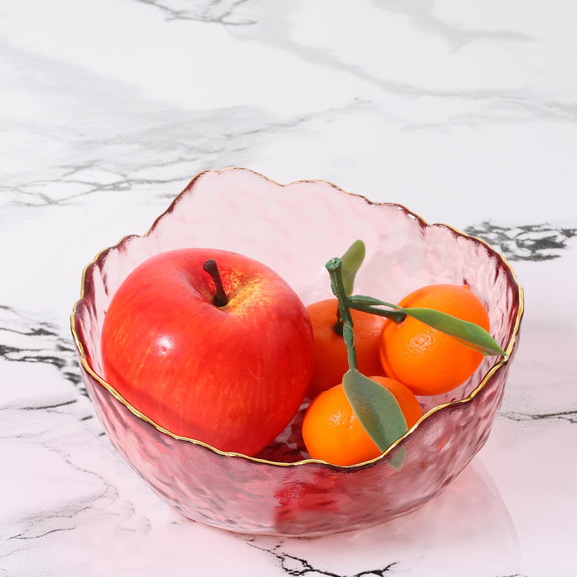 UMAI Borosilicate Glass Salad Bowls (670ml) Serving Platter Snack