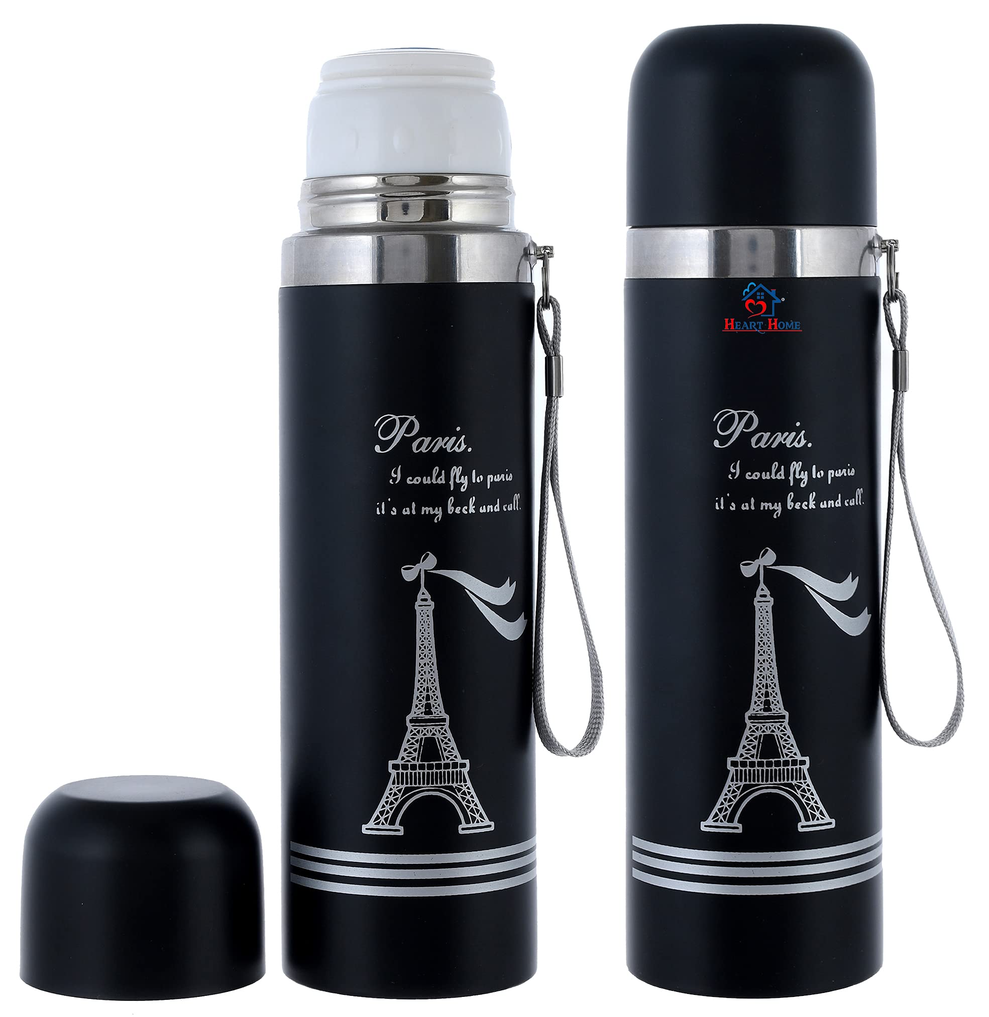 Heart Home Insulated Double Wall Stainless Steel Leak Proof BPA Free ...