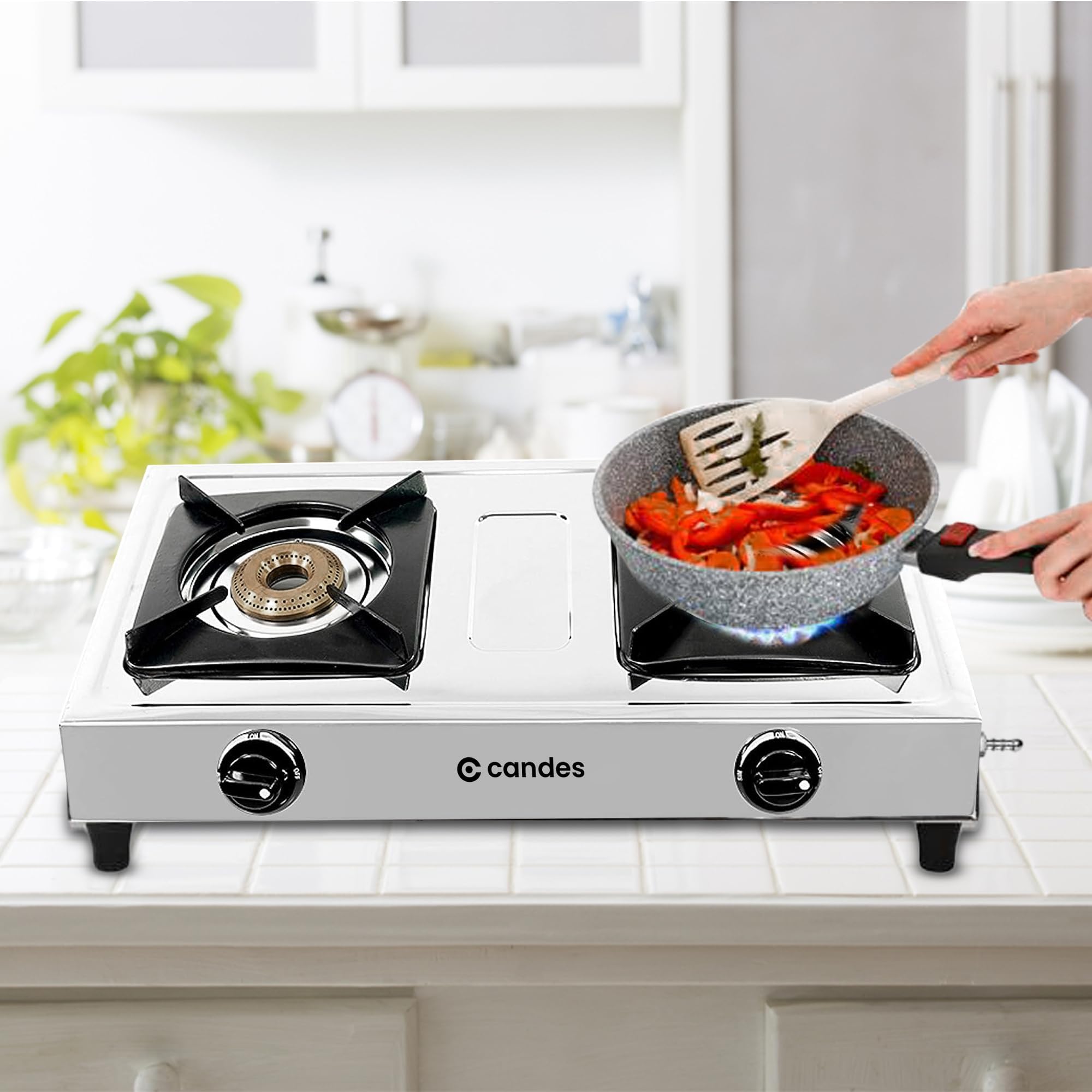 Candes two burner stove - Ideal for social gatherings Candes two burner stove - Ideal for social gatherings
