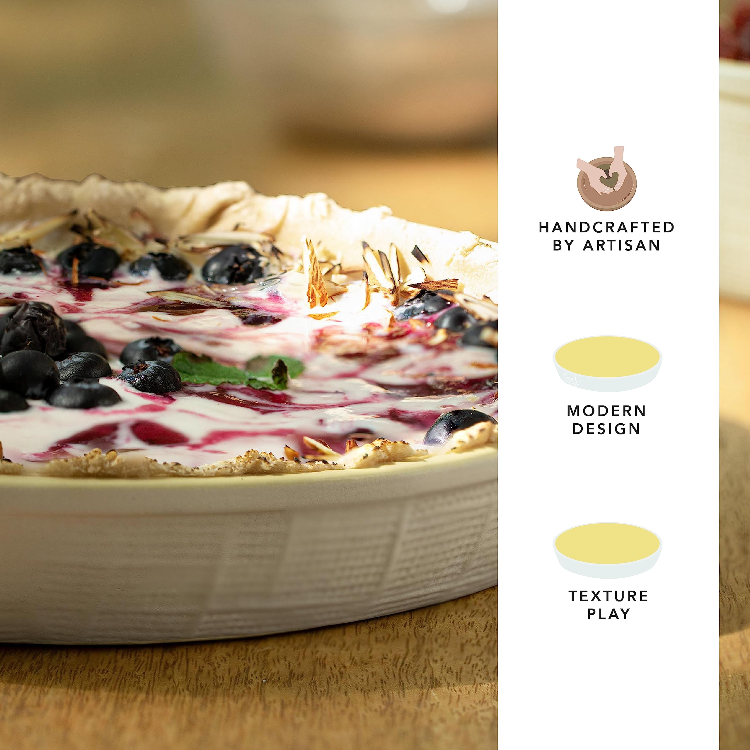 Ellementry ceramic baking dish - beautiful serving tray Ellementry ceramic baking dish - beautiful serving tray