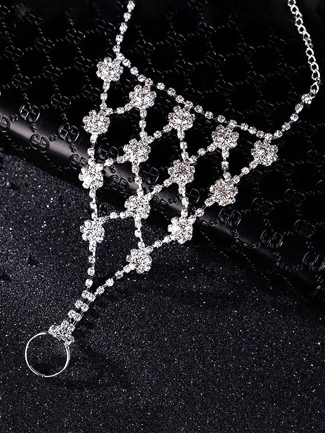 Yellow Chimes White Crystal Anklet - Summer Fashion Statement Yellow Chimes White Crystal Anklet - Summer Fashion Statement