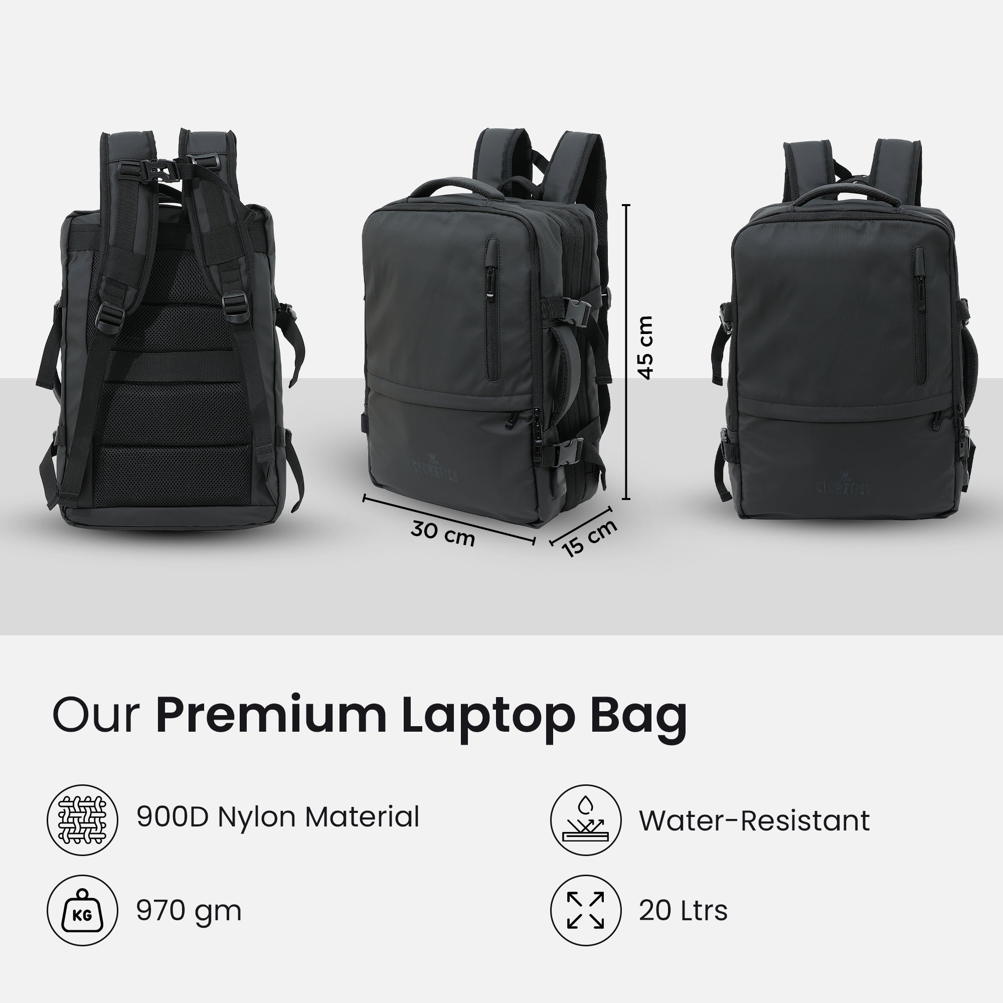 Clownfish Travel Laptop Backpack - Daily commute Clownfish Travel Laptop Backpack - Daily commute