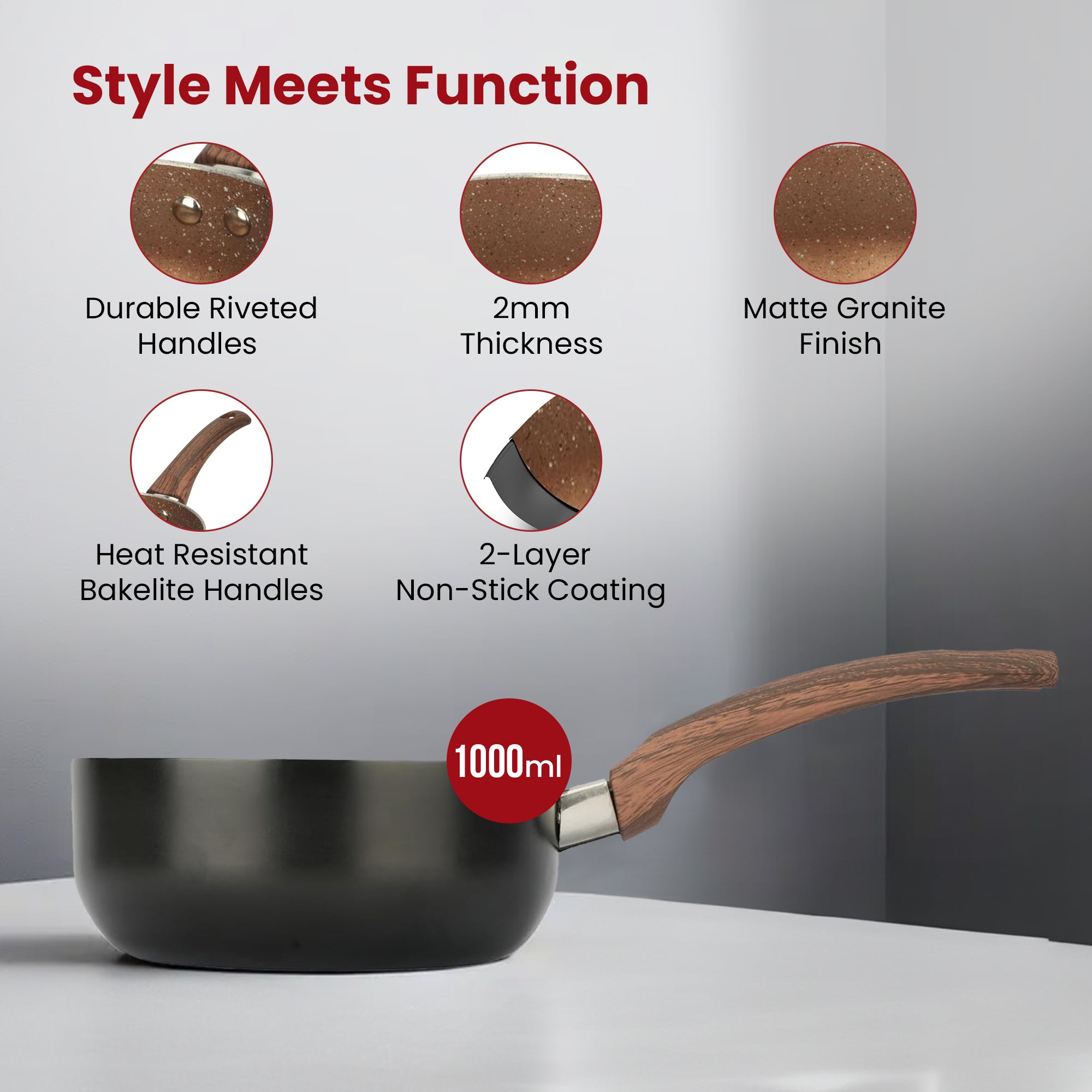 USHA SHRIRAM small saucepan - Versatile kitchen cookware USHA SHRIRAM small saucepan - Versatile kitchen cookware