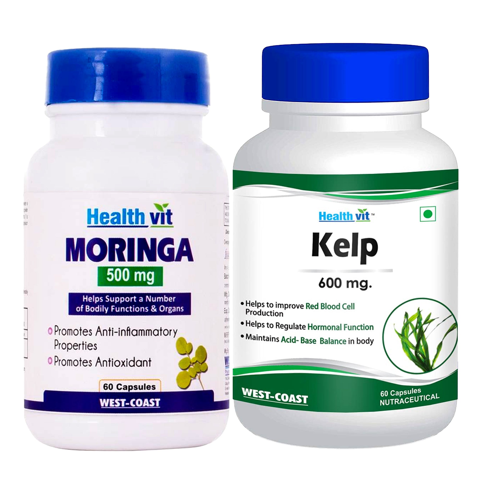 Healthvit Sea Kelp & Moringa Capsules - Combo for Holistic Health Healthvit Sea Kelp & Moringa Capsules - Combo for Holistic Health