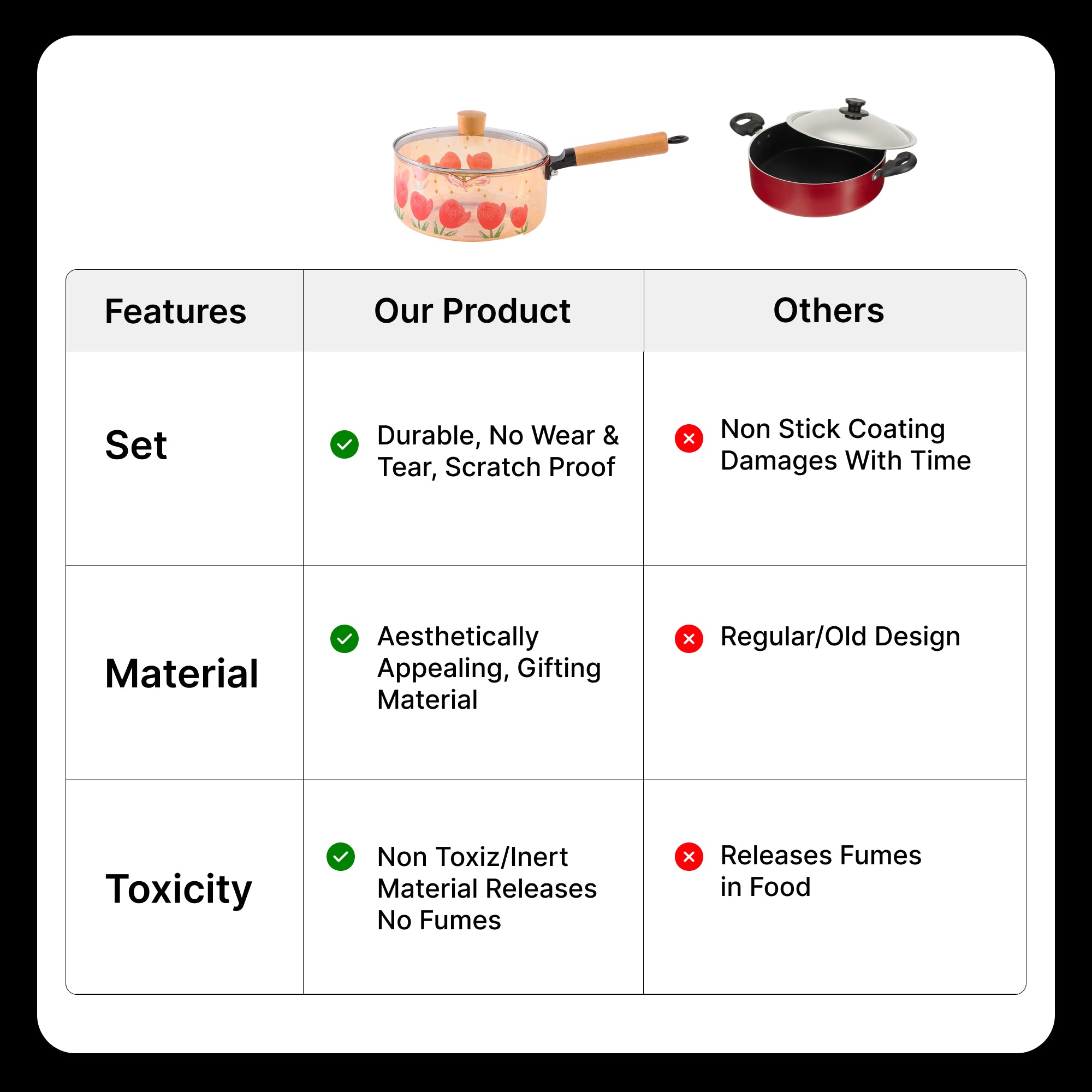 UMAI saucepan with lid - perfect for soups and sauces UMAI saucepan with lid - perfect for soups and sauces