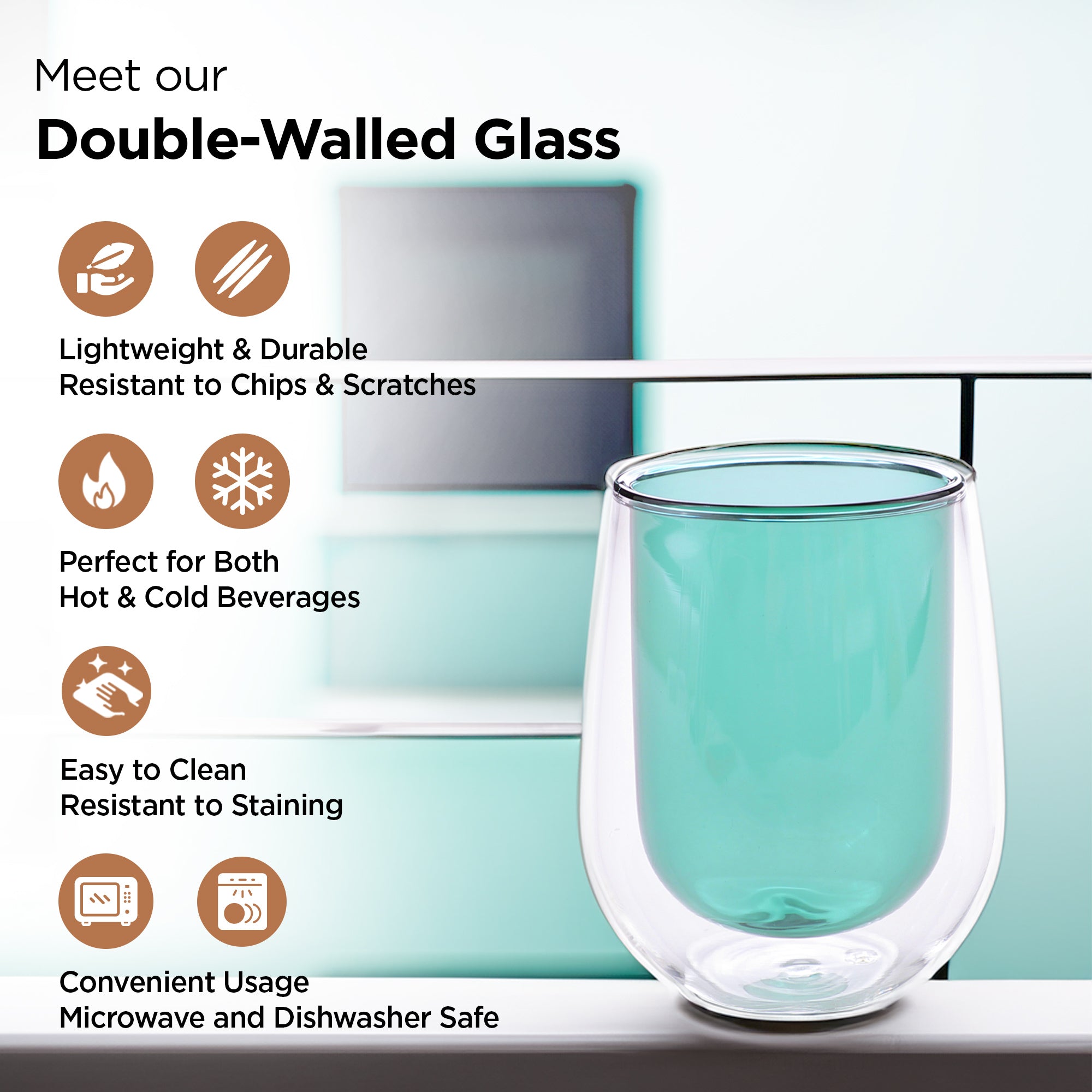 UMAI Double Wall Coffee Mug - Microwave safe convenience UMAI Double Wall Coffee Mug - Microwave safe convenience