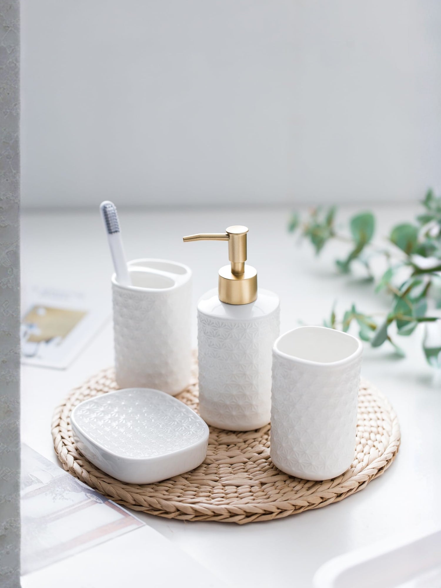 pcs Set Soap Dispenser Model: ZX016WT-4T – GlobalBees Shop