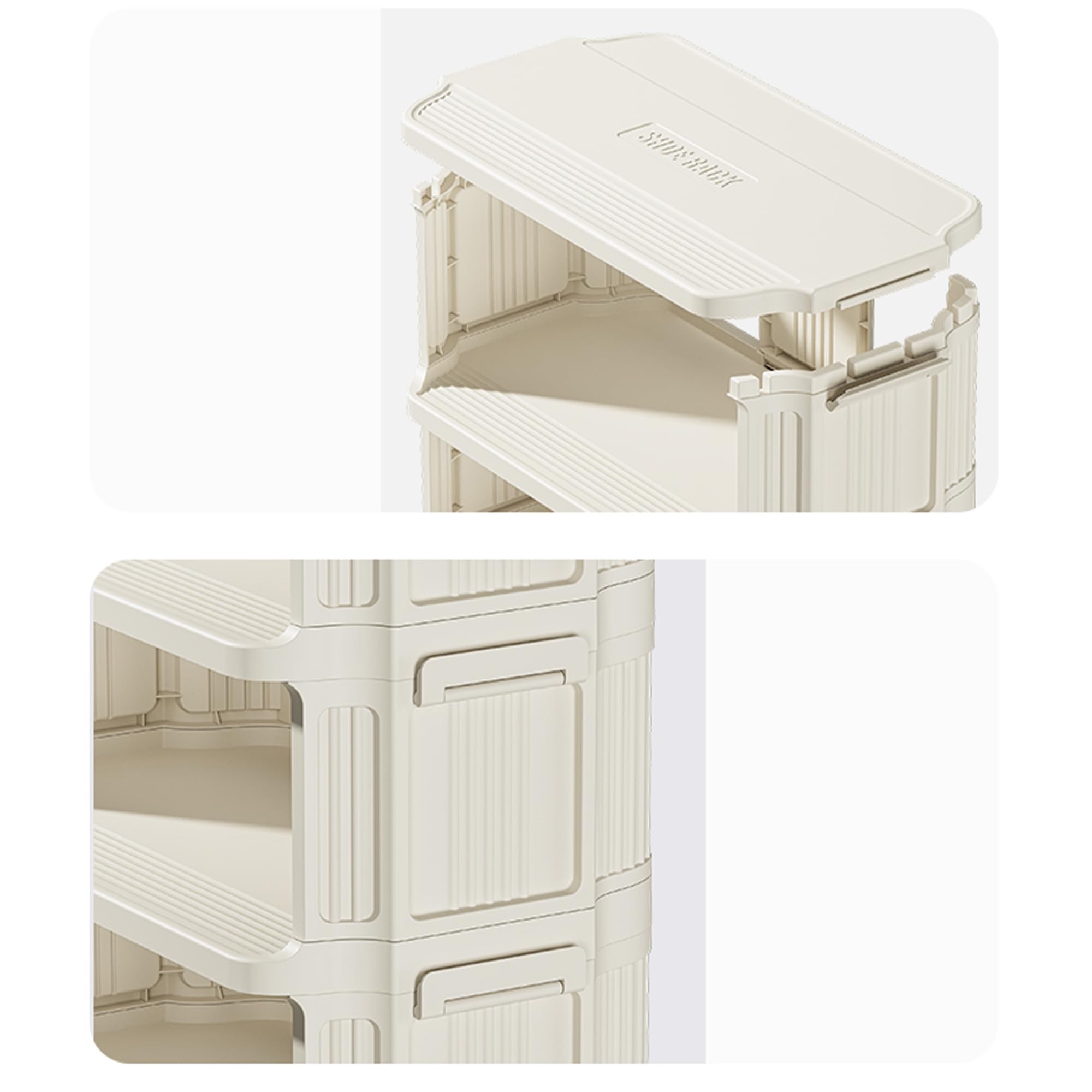 Kuber Industries 5 layer shoe rack - office footwear storage Kuber Industries 5 layer shoe rack - office footwear storage