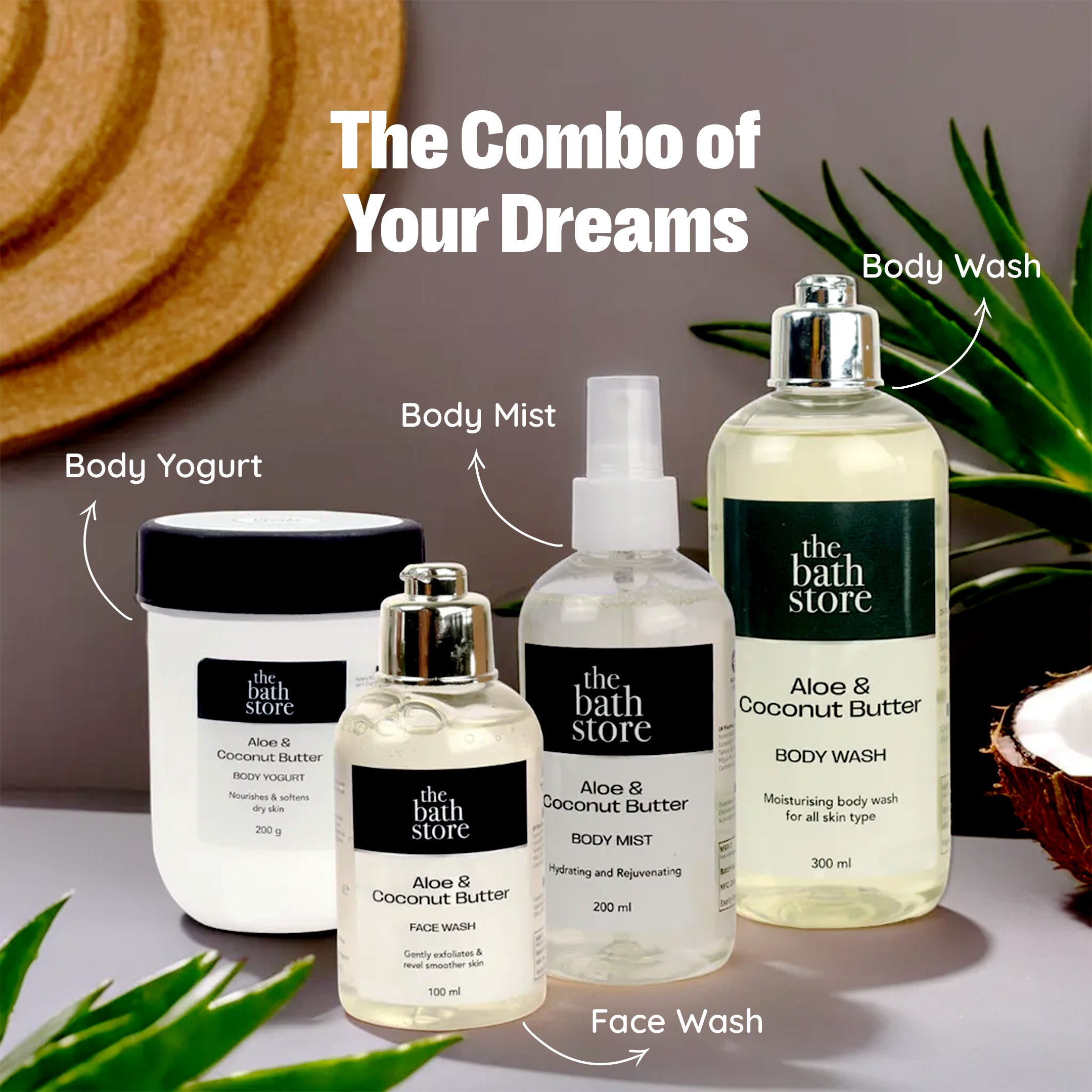 The Bath Store Aloe & Coconut Body Yogurt - Deep skin hydration The Bath Store Aloe & Coconut Body Yogurt - Deep skin hydration
