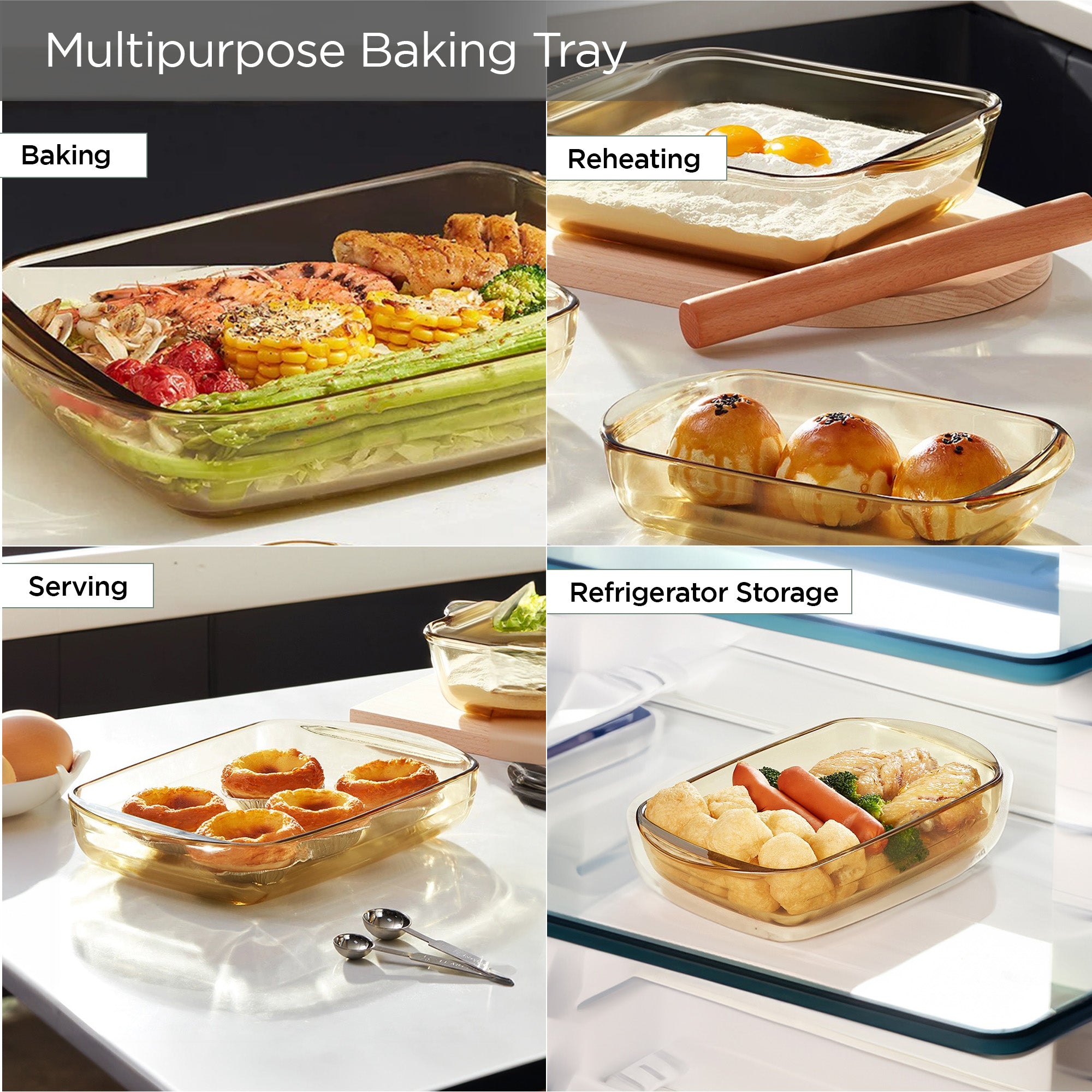 UMAI borosilicate glass baking tray - serving guests UMAI borosilicate glass baking tray - serving guests