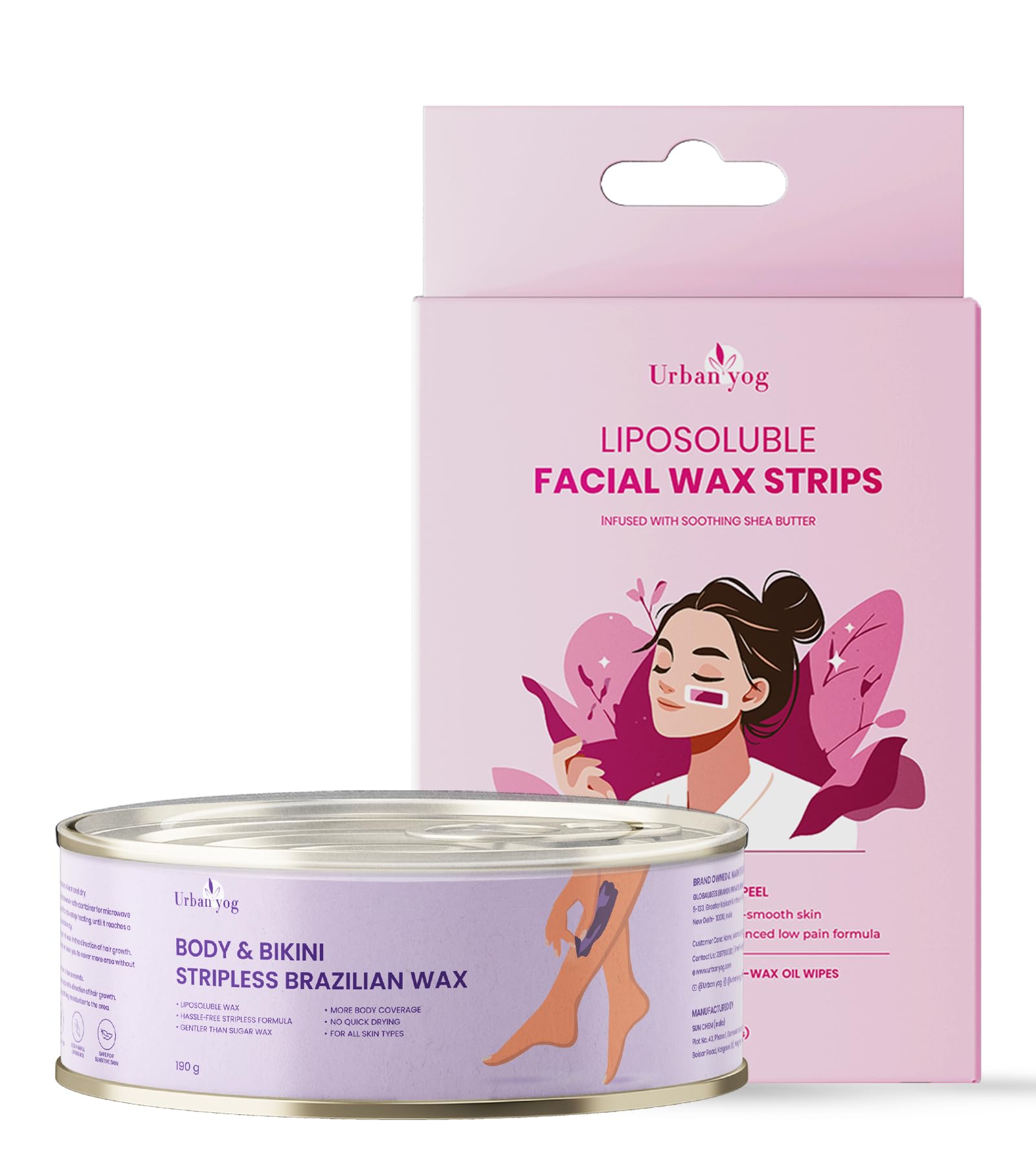 Urban Yog facial wax strips - Home hair removal kit Urban Yog facial wax strips - Home hair removal kit