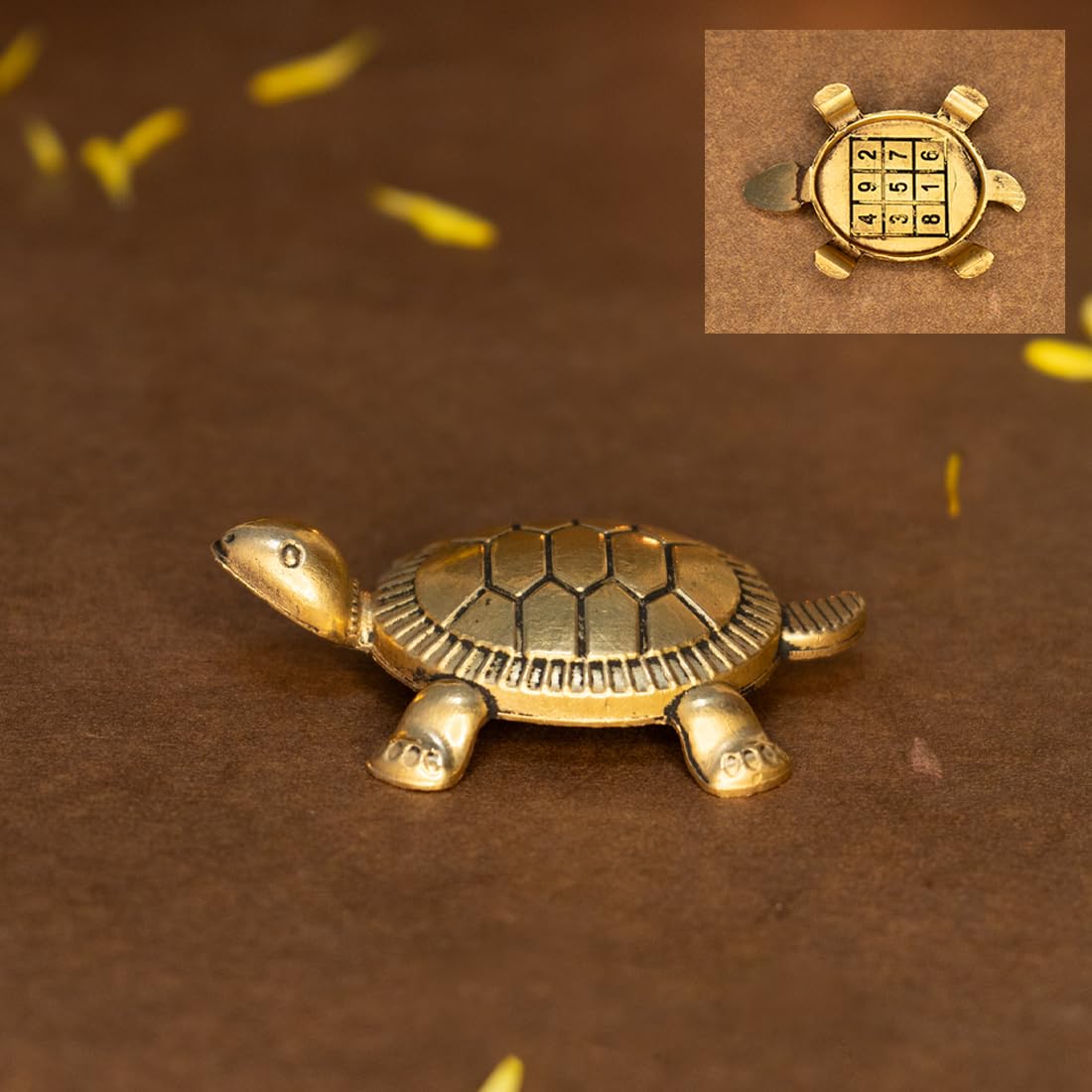 100% Brass Feng Shui Tortoise (Small)| Good Luck Vastu Home Decor