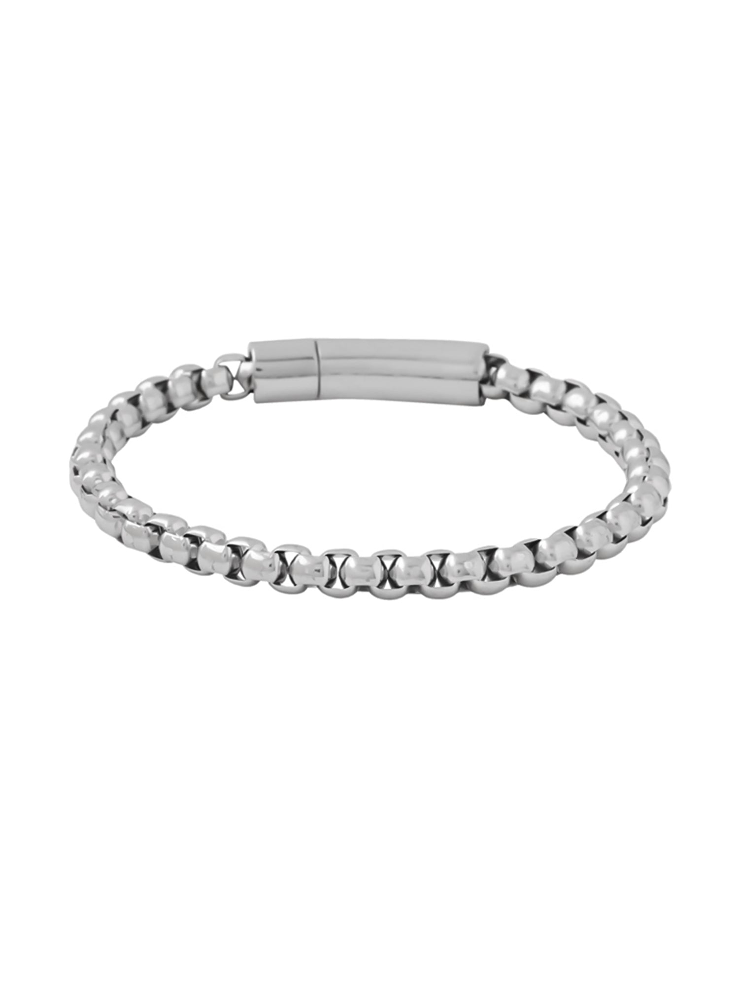 Yellow Chimes Bracelets for Men and Boys Fashion Silver Chain