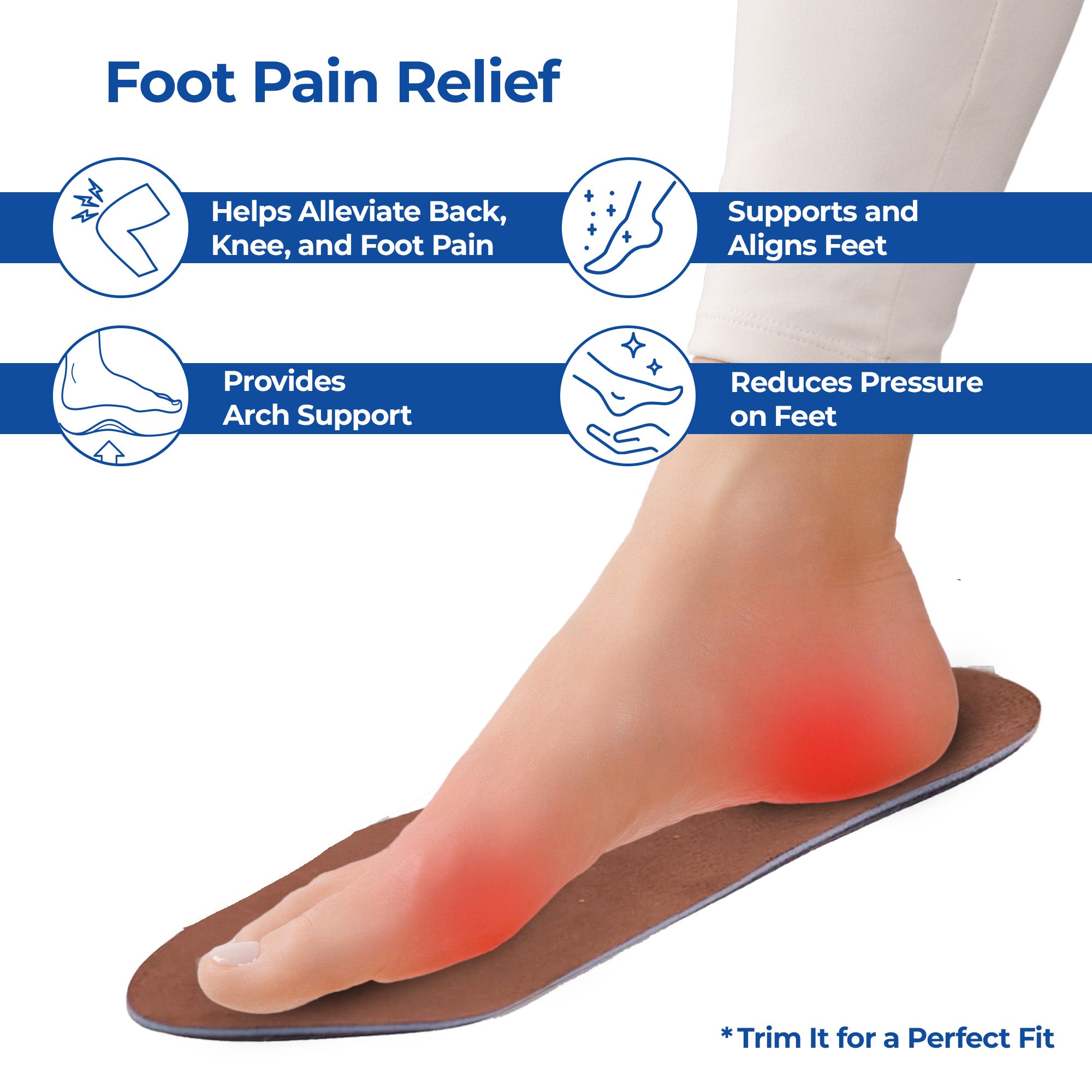 Dr Foot TRI Comfort Insoles - Pain relief for active lifestyles Dr Foot TRI Comfort Insoles - Pain relief for active lifestyles