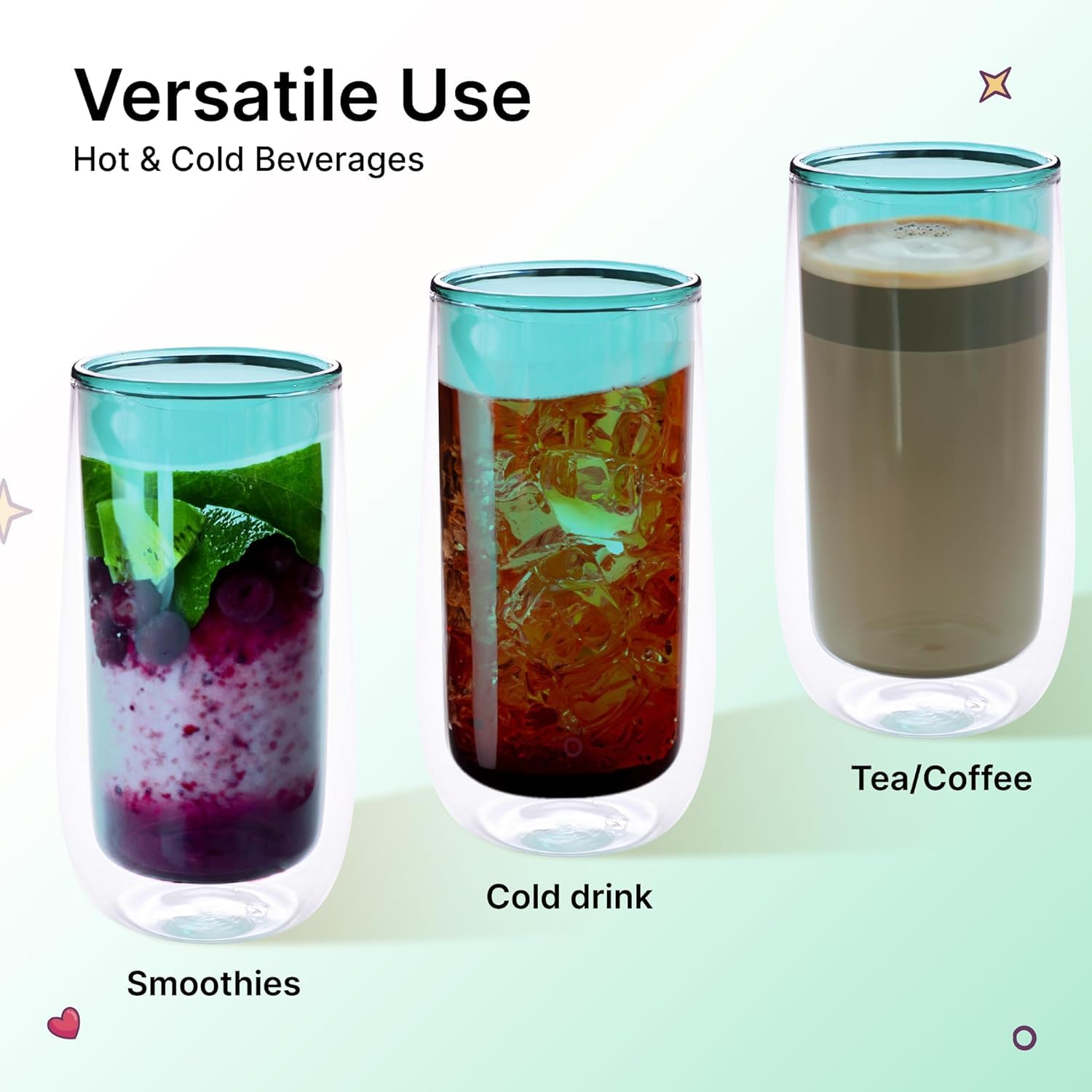 Kuber Industries borosilicate glass - Perfect for tea parties Kuber Industries borosilicate glass - Perfect for tea parties