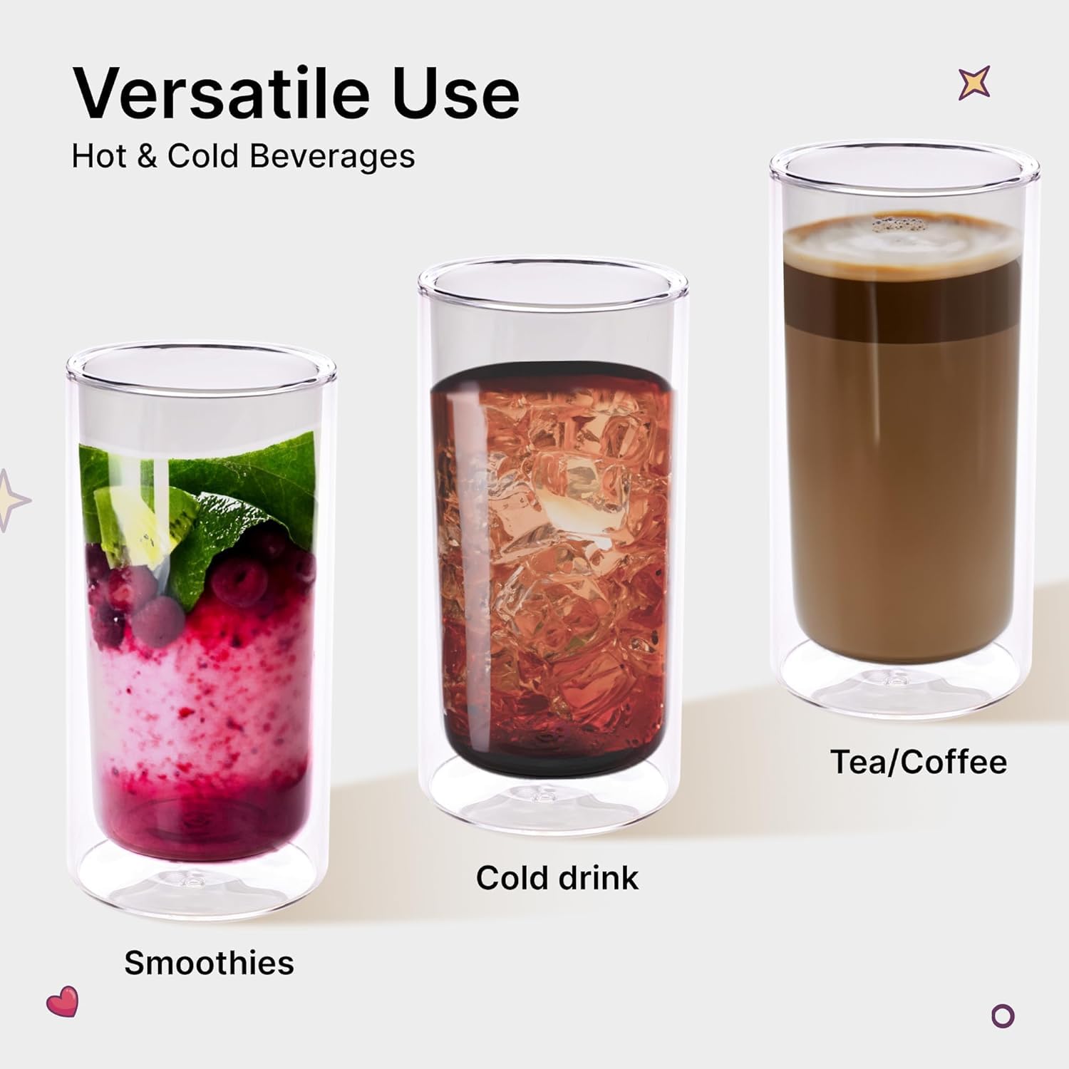Kuber Double Walled Glass - Ideal for Coffee Kuber Double Walled Glass - Ideal for Coffee