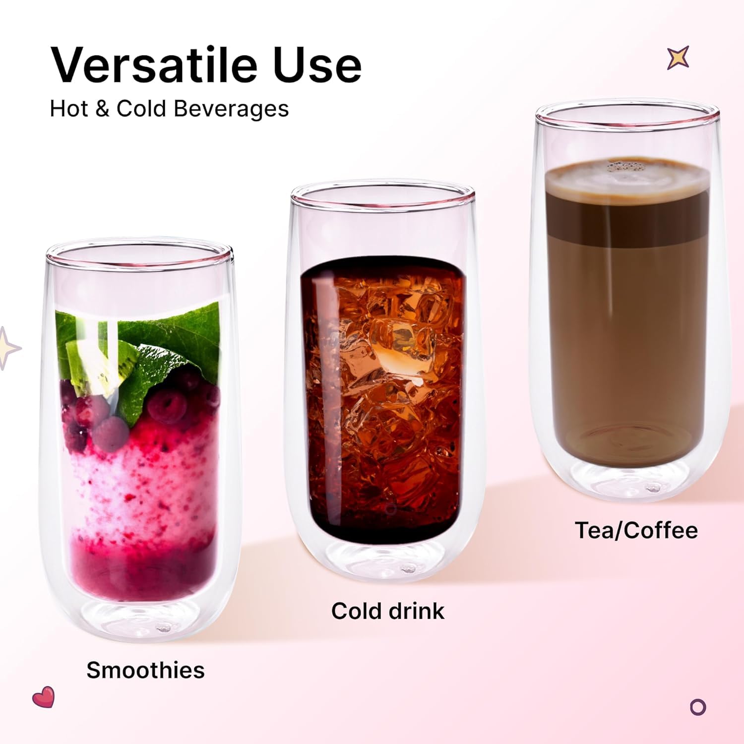 Kuber Industries double walled glass - Entertaining guests Kuber Industries double walled glass - Entertaining guests