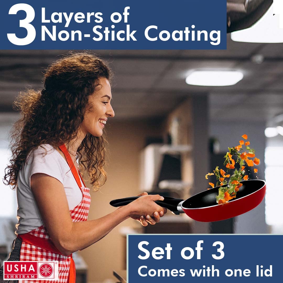 USHA SHRIRAM Non Stick Tawa - Making Perfect Roti USHA SHRIRAM Non Stick Tawa - Making Perfect Roti