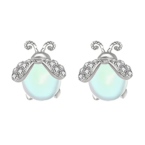 Raajsi b Yellow Chimes 925 Sterling Silver Earrings for Women & Girls Pure Silver Opal Studs Earrings for Women | Birthday Gift for Girls & women Anniversary Gift for Wife | With Certificate of Authenticity & 925 Stamp