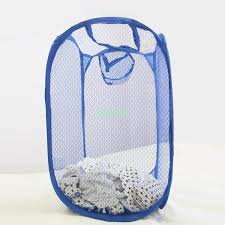 Kuber Industries Nylon Mesh Laundry Basket|Sturdy Material & Durable  Handles|Netted Lightweight Laundry Bag (Assorted)