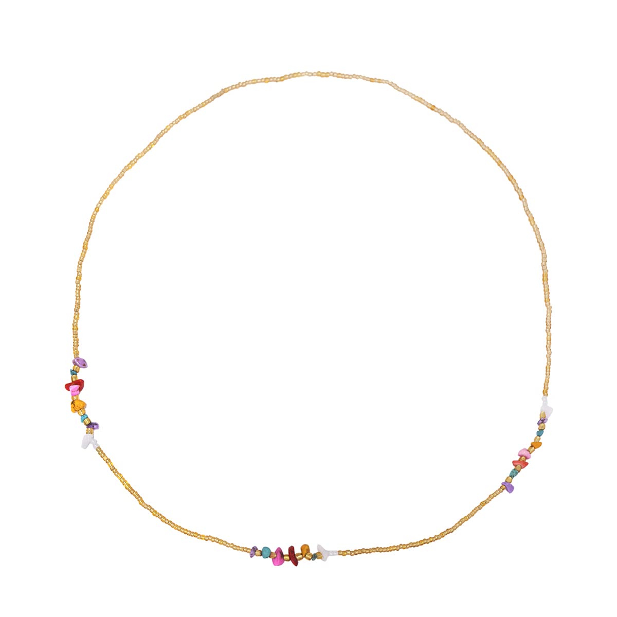 Yellow Chimes Waist Chain for Women Multicolor Stone Studded Golden –  GlobalBees Shop