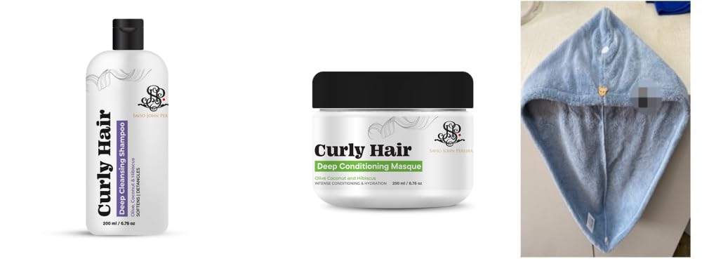 Complete Curly Hair Routine Curly Hair Shampoo, Mask