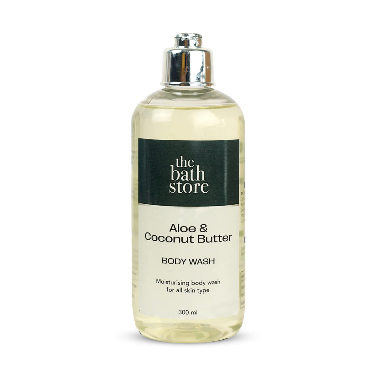 The Bath Store Aloe Butter Coconut Body Wash - Deeply Cleansing | Exfoliating | Nourishing Liquid Soap | Dead skin cells | Men and Women - 300ml
