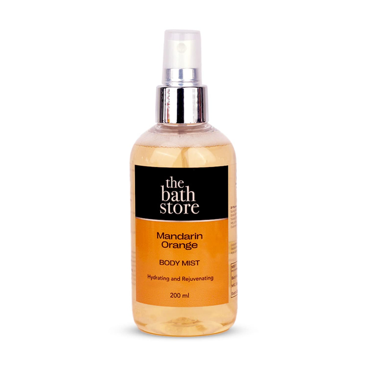 The Bath Store Mandarin Orange Body Mist - Refreshing Fragrance (Women and Men) | Long-Lasting Scent - 200ml